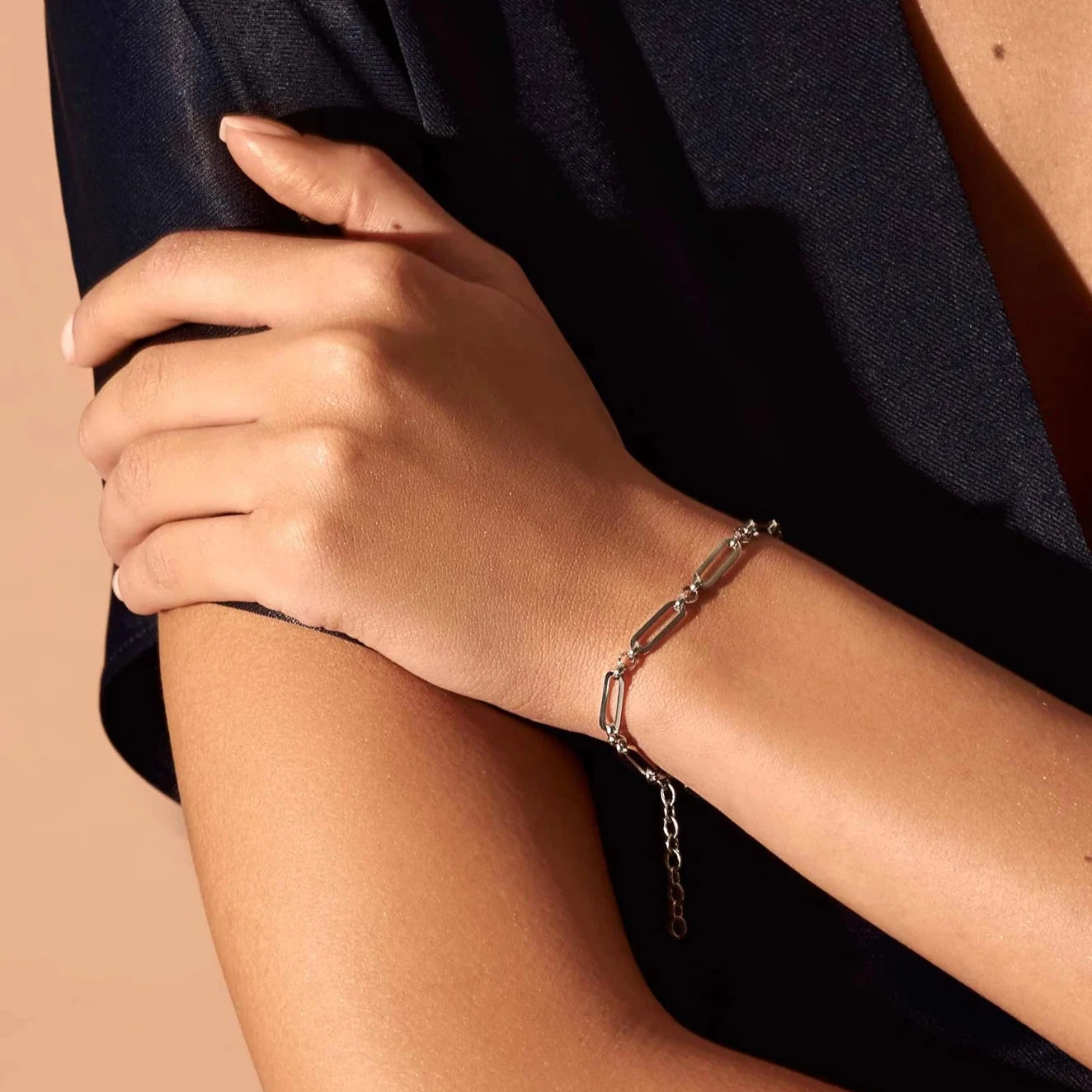 BLAK - Rosefield Chunky Chain Bracelet Silver