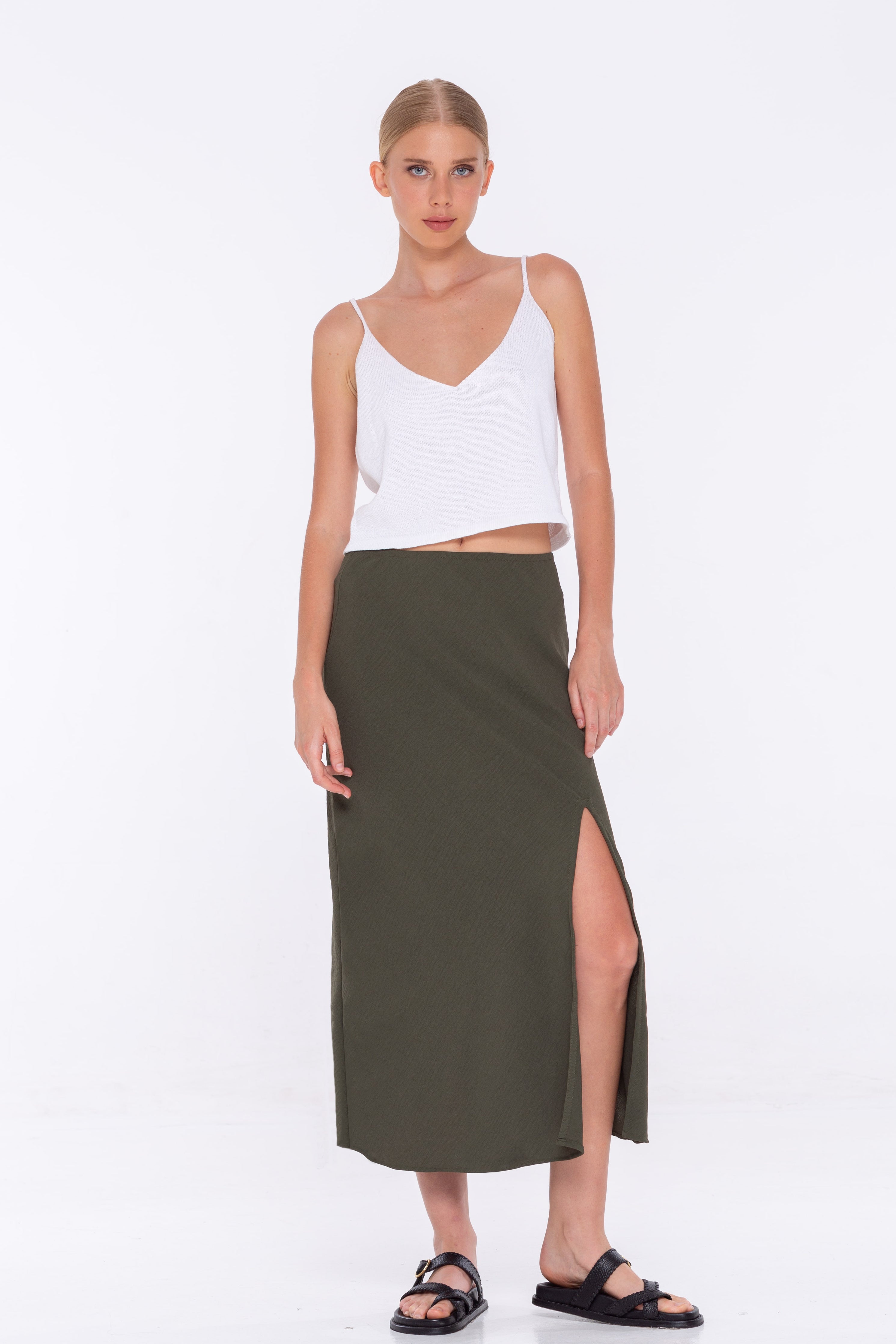 Khaki on sale skirt nz