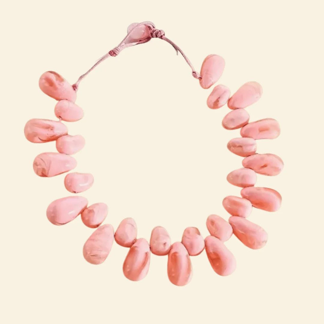 Rhodin - Pink Pebble Necklace