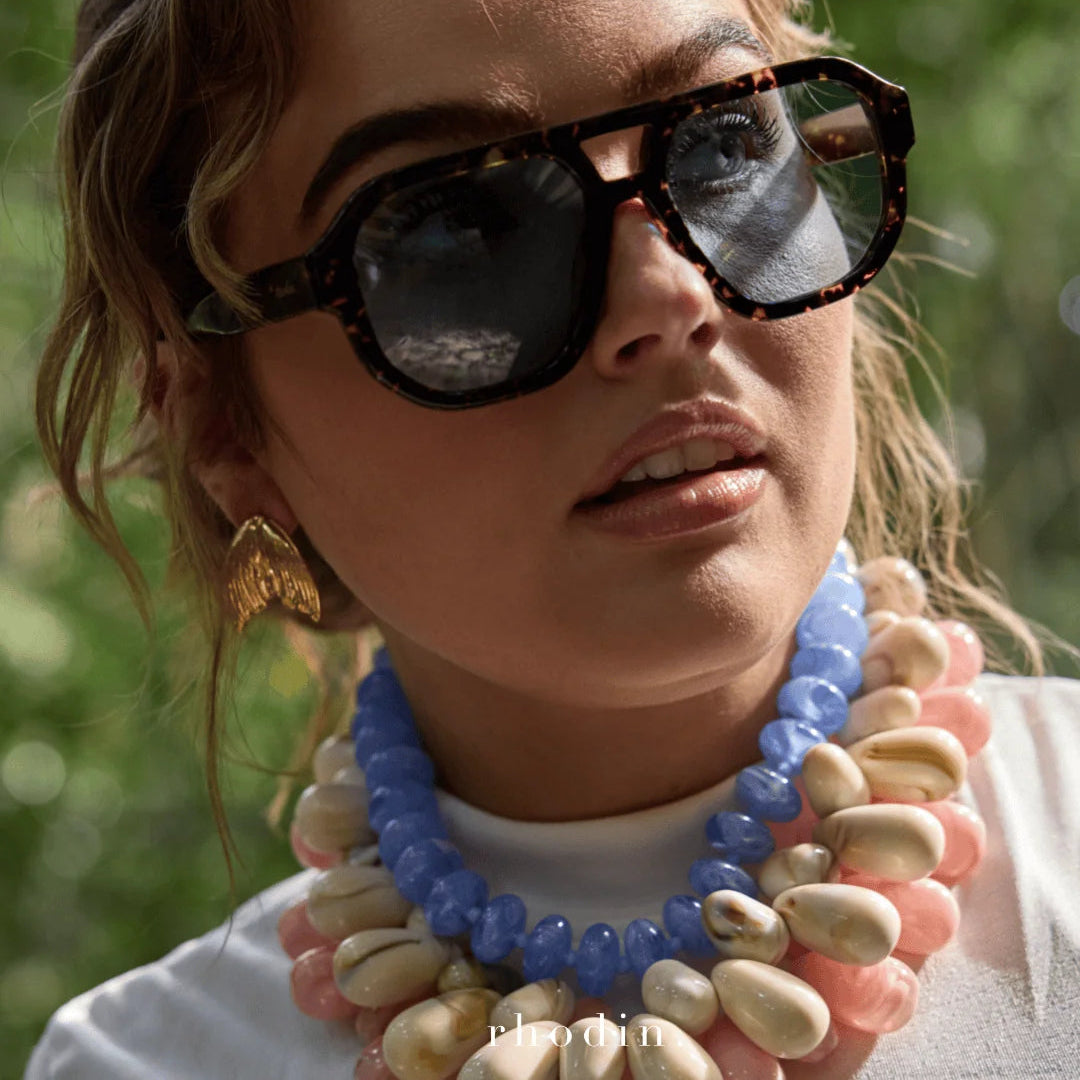 Rhodin - Pink Pebble Necklace