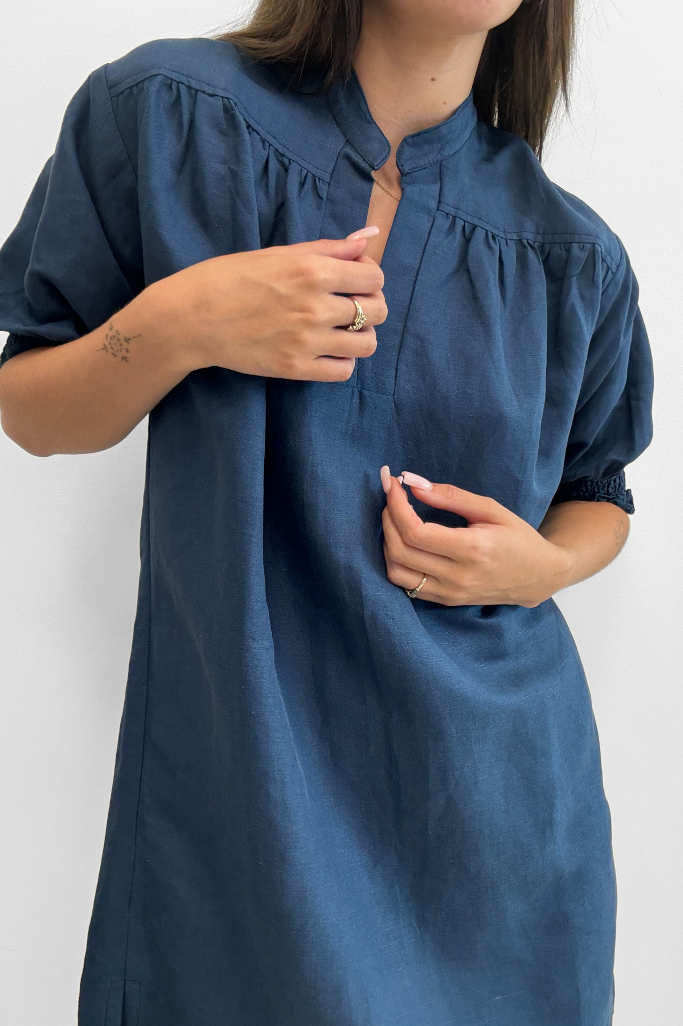 First Spark Dress - Denim Blue