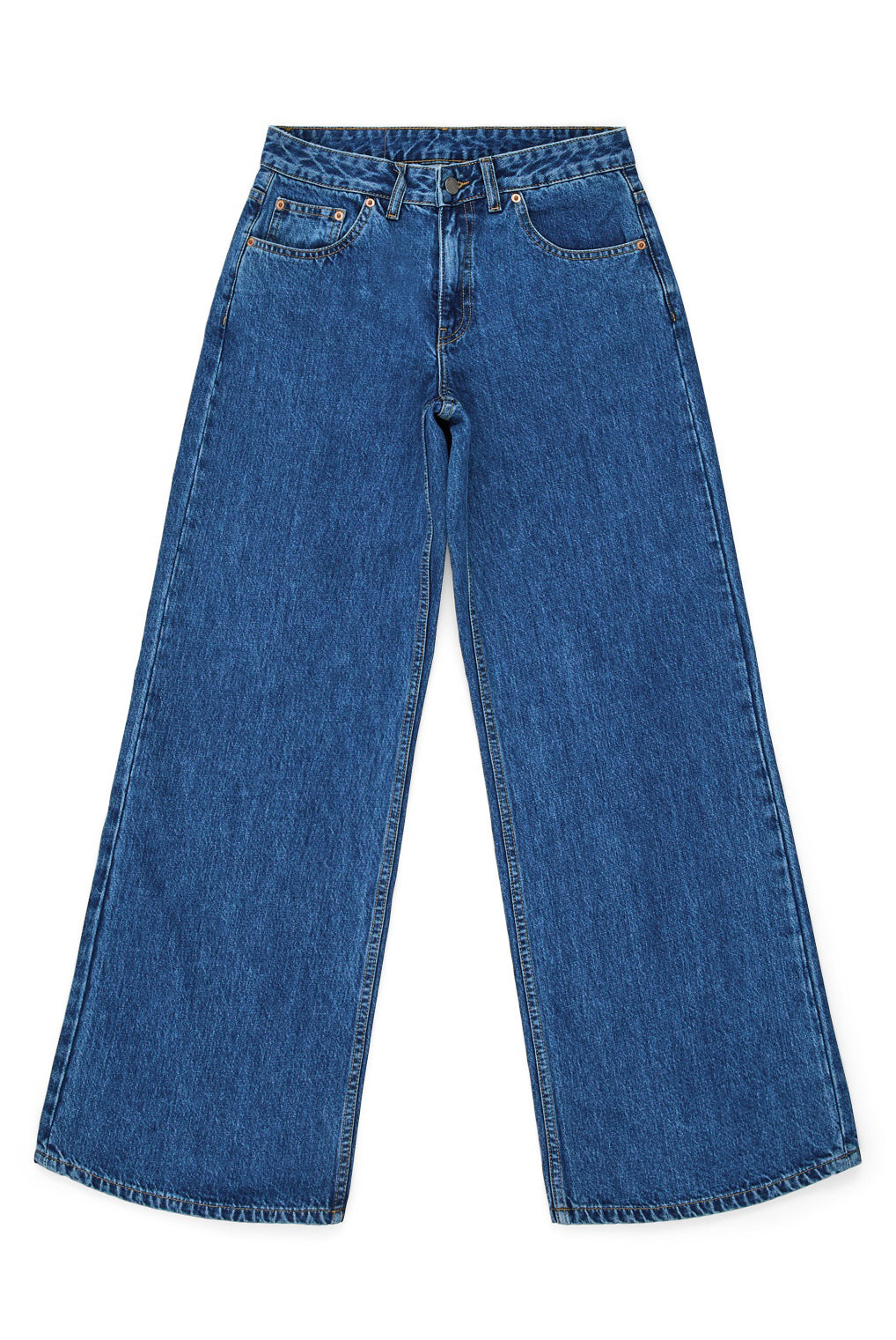 Dr Denim - Rhue Low Wide Jeans - Haze Mid Retro
