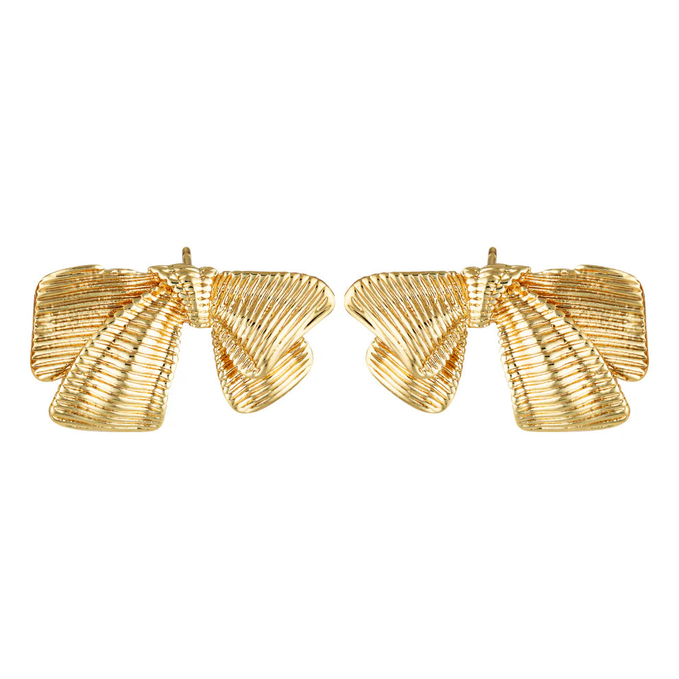 GIMME - Zara Bow Gold Earrings