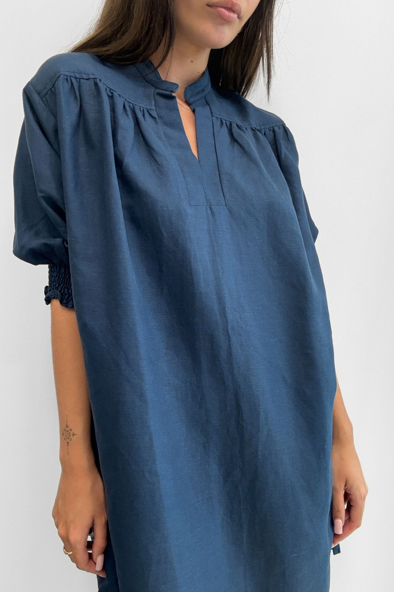 First Spark Dress - Denim Blue