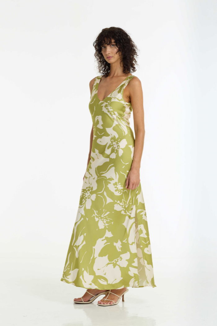 Alexandria Dress | Lime Print | PRE-ORDER