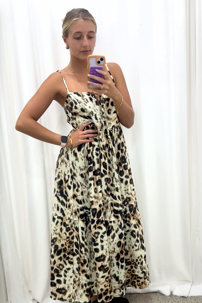 Fall Into You Dress - Leopard