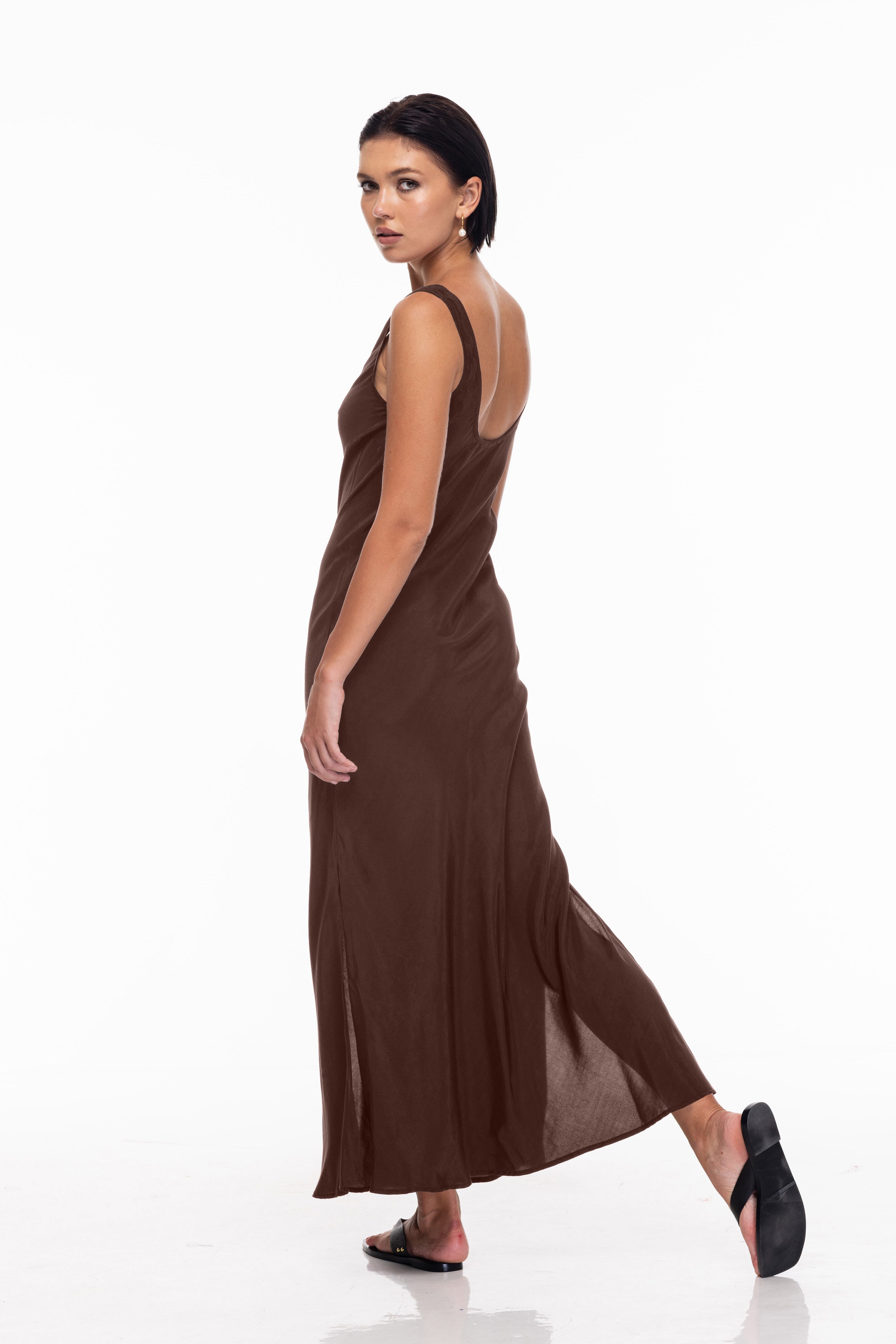 H25/50739 Alexandria Dress - Chocolate