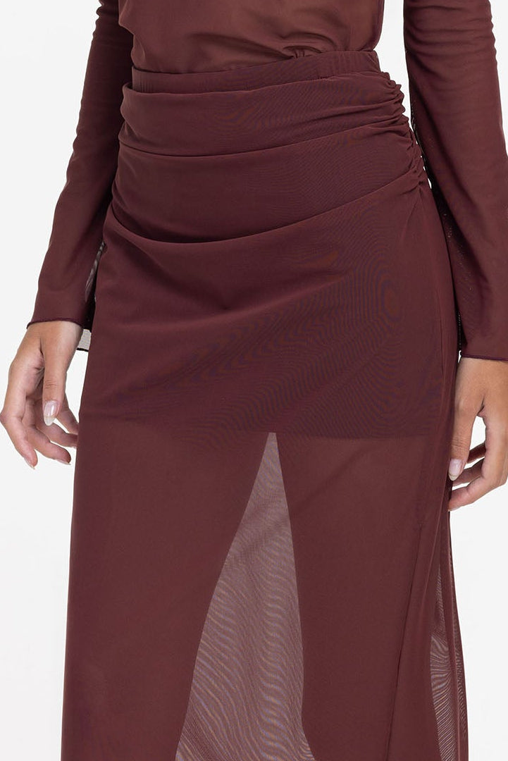 Avelina Skirt - Maroon