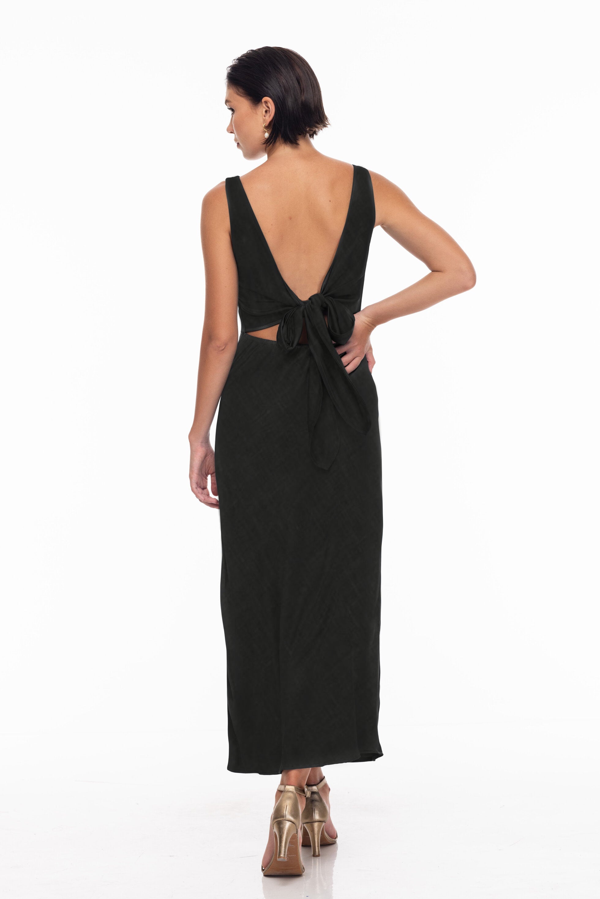 A Walk to Remember Dress - Black Linen