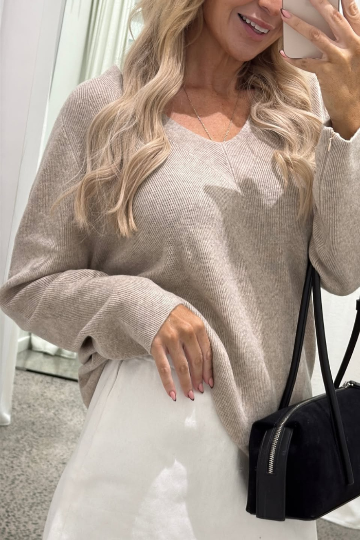 Afterlight Cashmere Jumper - Natural