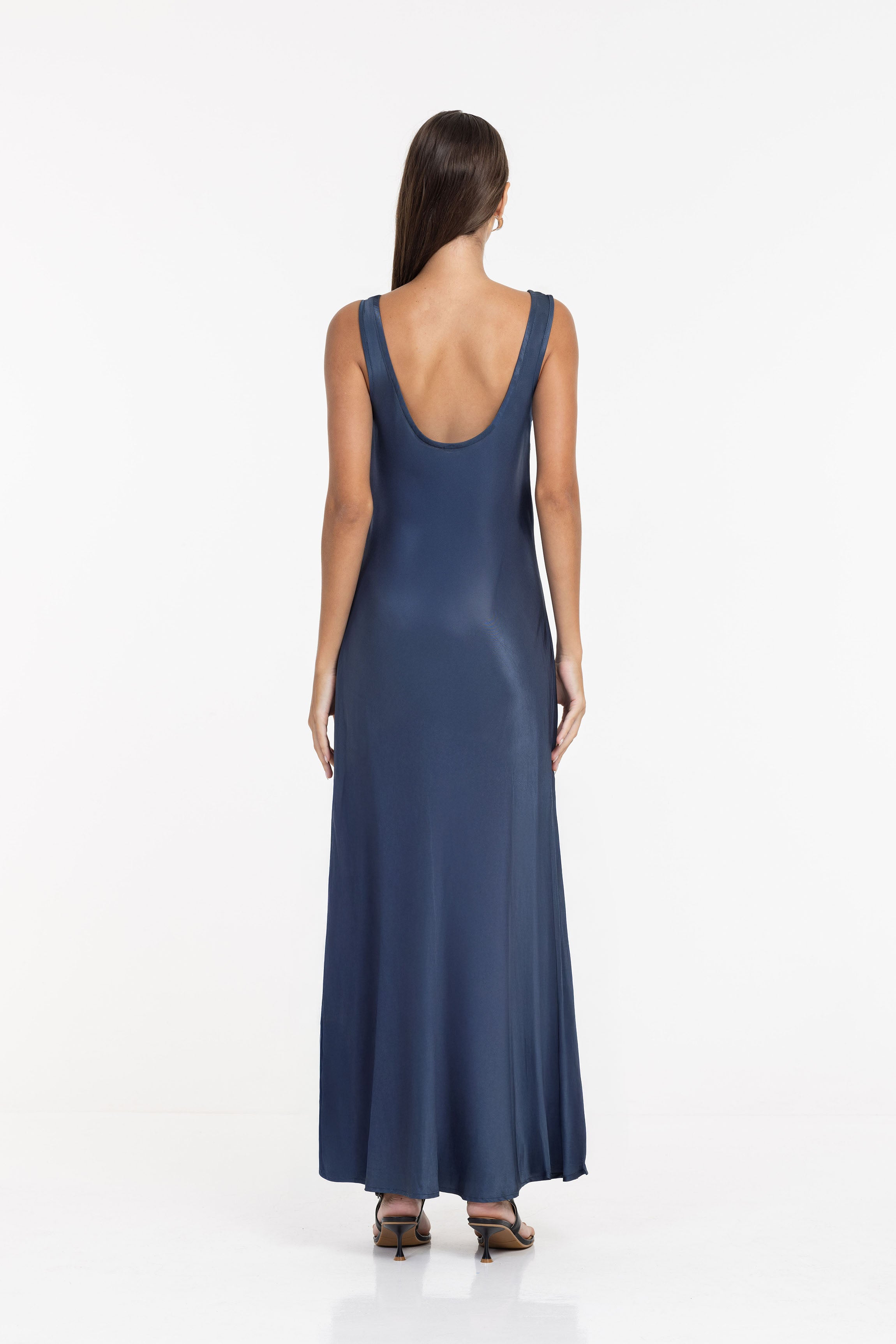 PRE-ORDER Alexandria Dress - Ash Blue