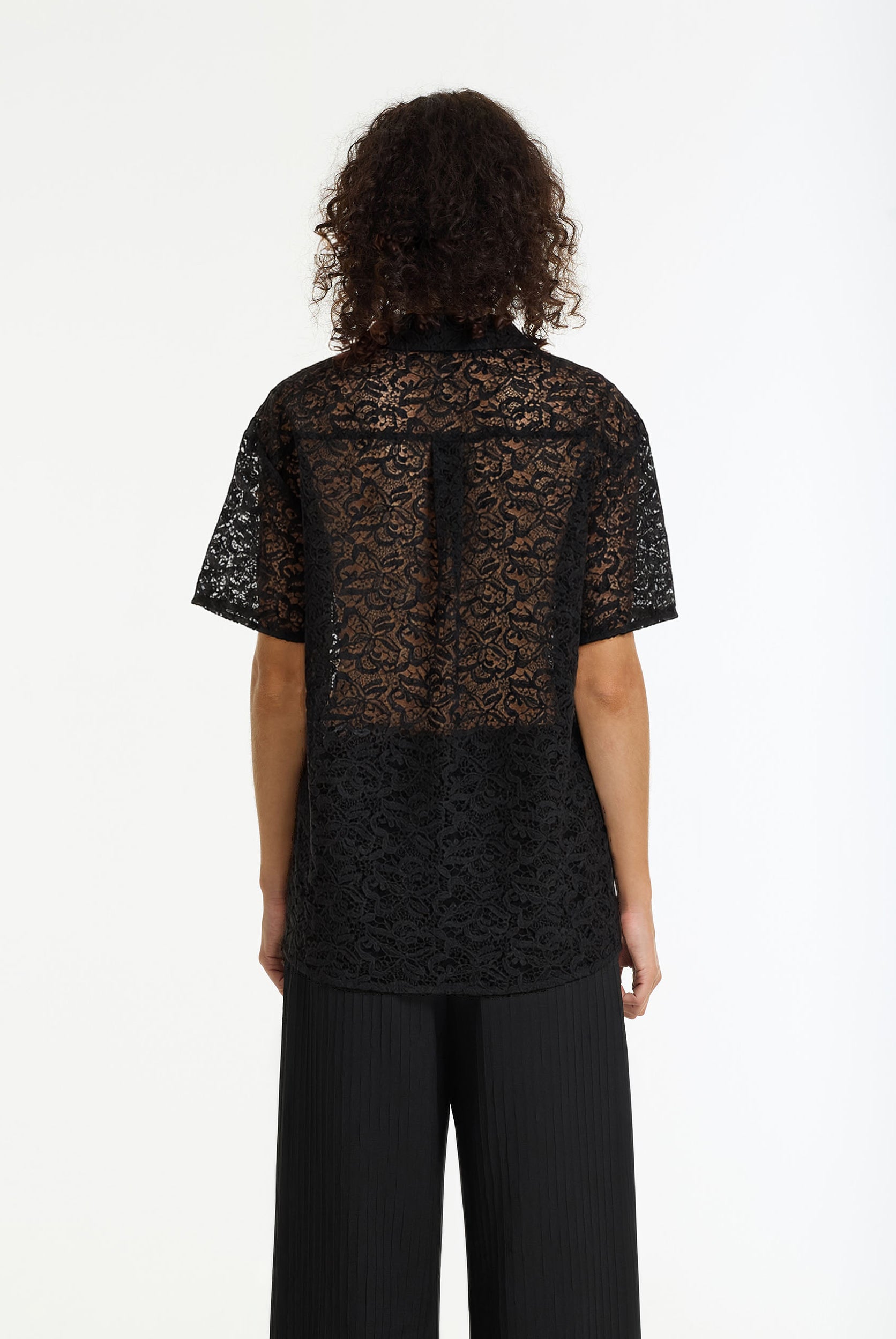 Align Lace Shirt | Black