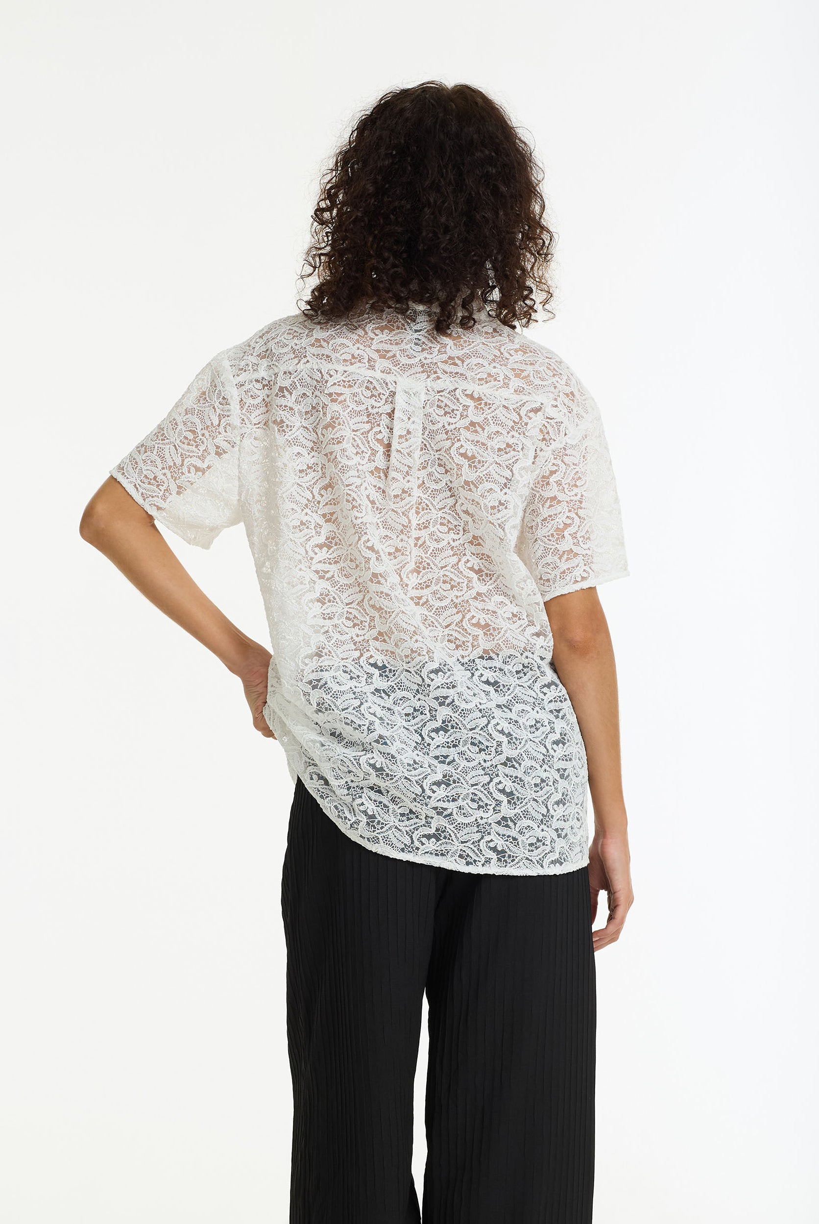 Align Lace Shirt | White