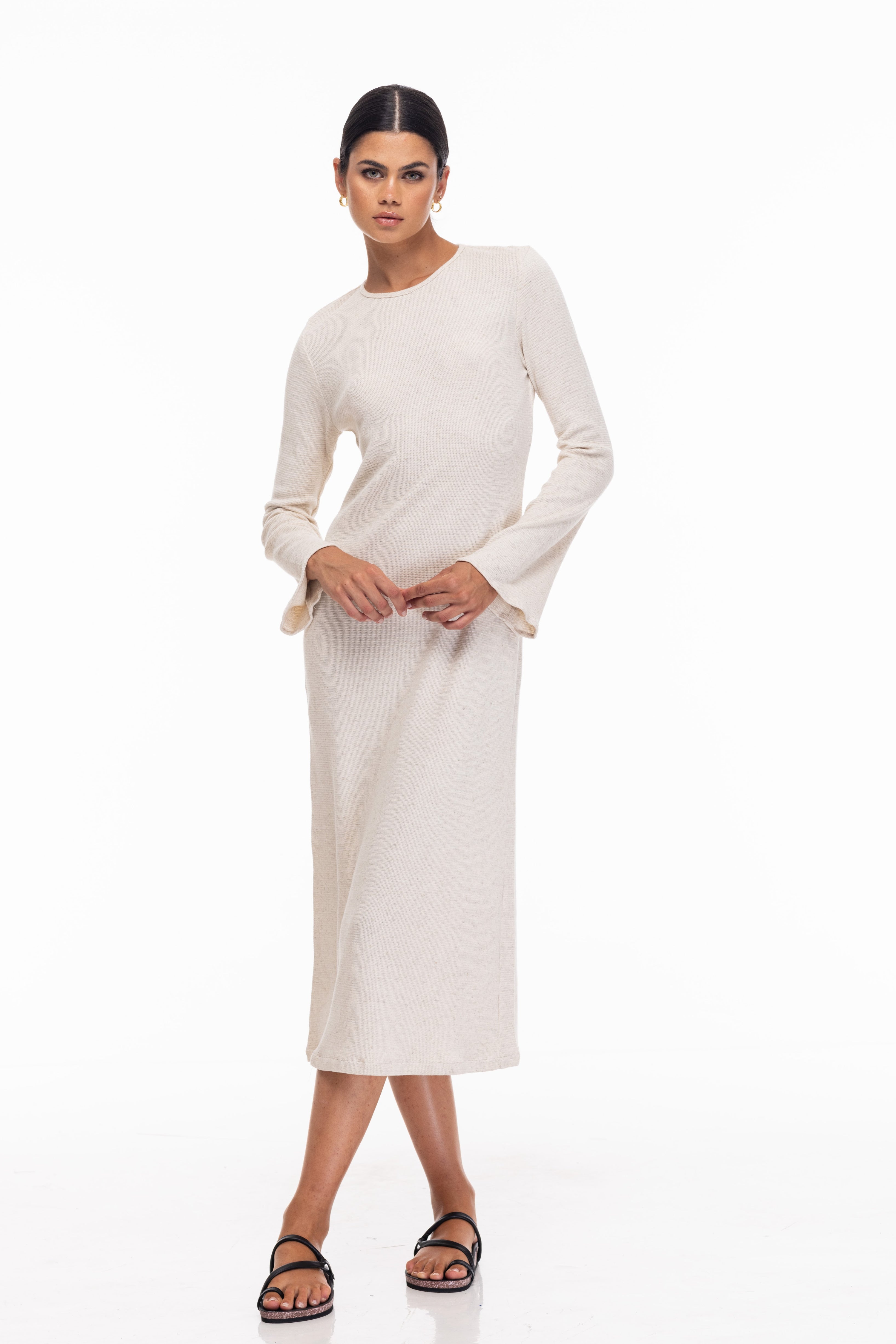 Amora Dress - Ivory Marle
