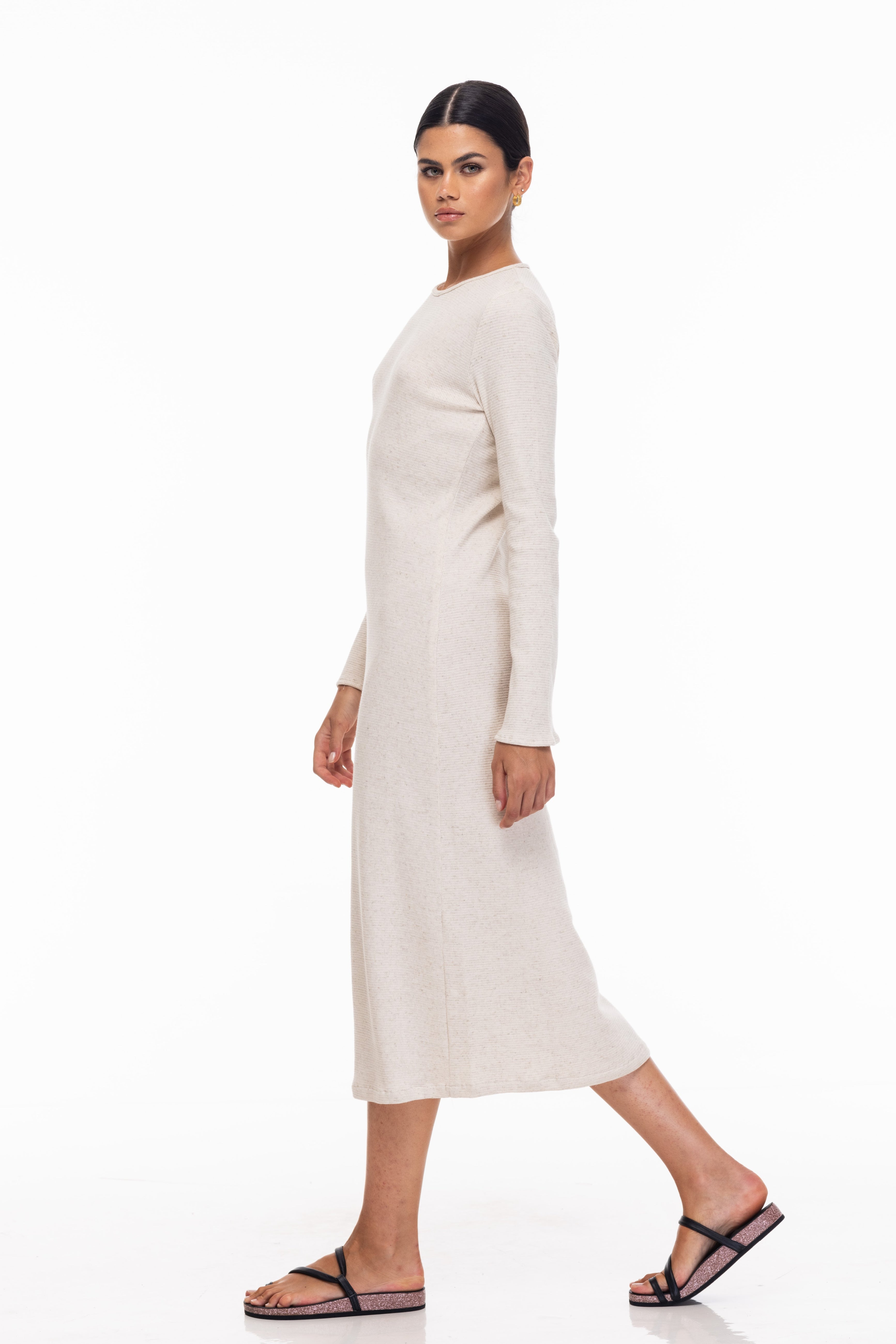 Amora Dress - Ivory Marle