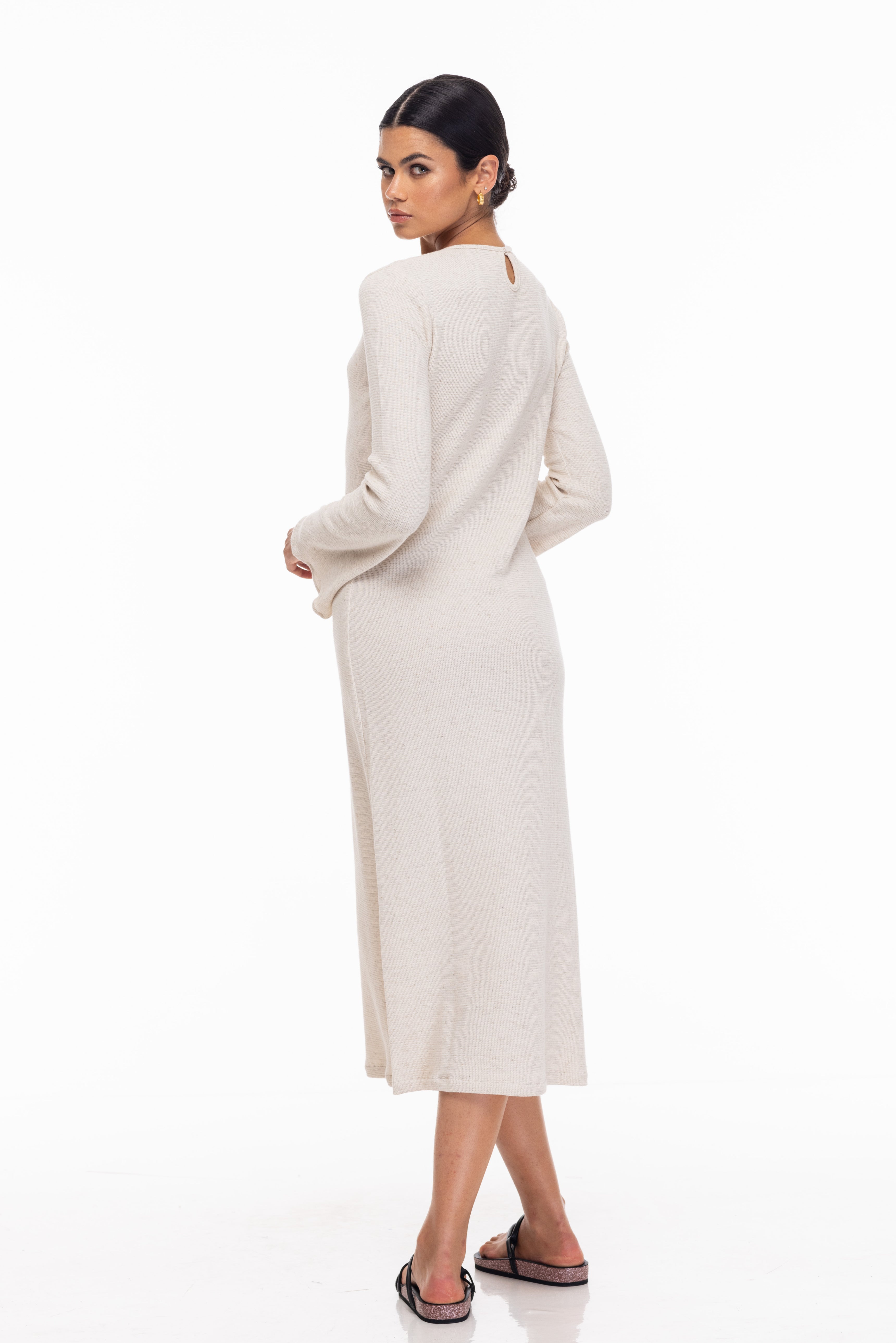 Amora Dress - Ivory Marle