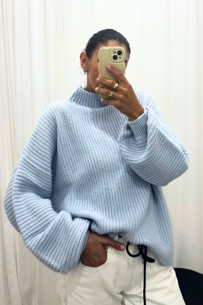 Amy Sweater - Dusky Blue