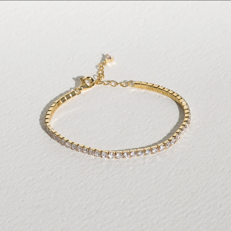 Saint Valentine - Aspen Tennis Bracelet - Gold