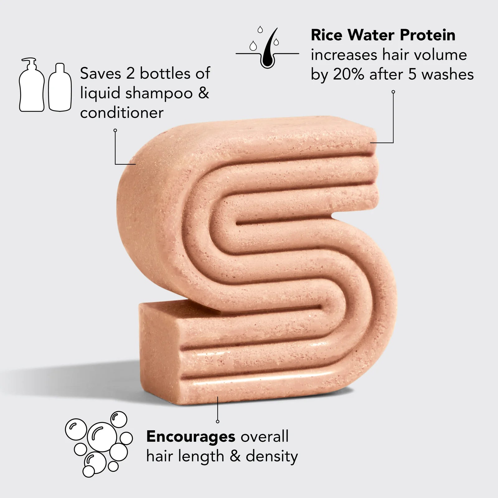 Kitsch Rice Water Shampoo Bar - Strengthening