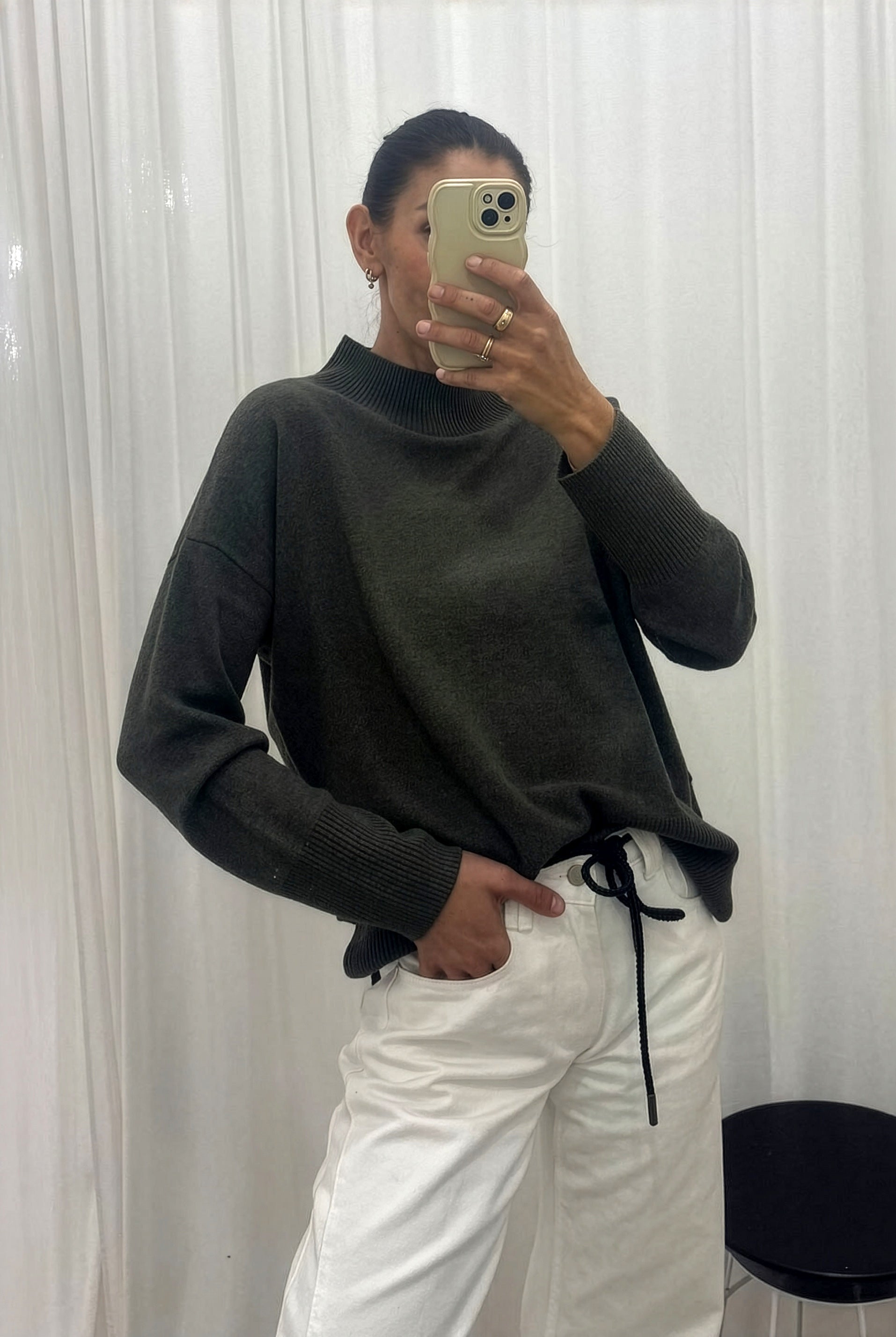 Be Cosy Jumper - Deep Khaki