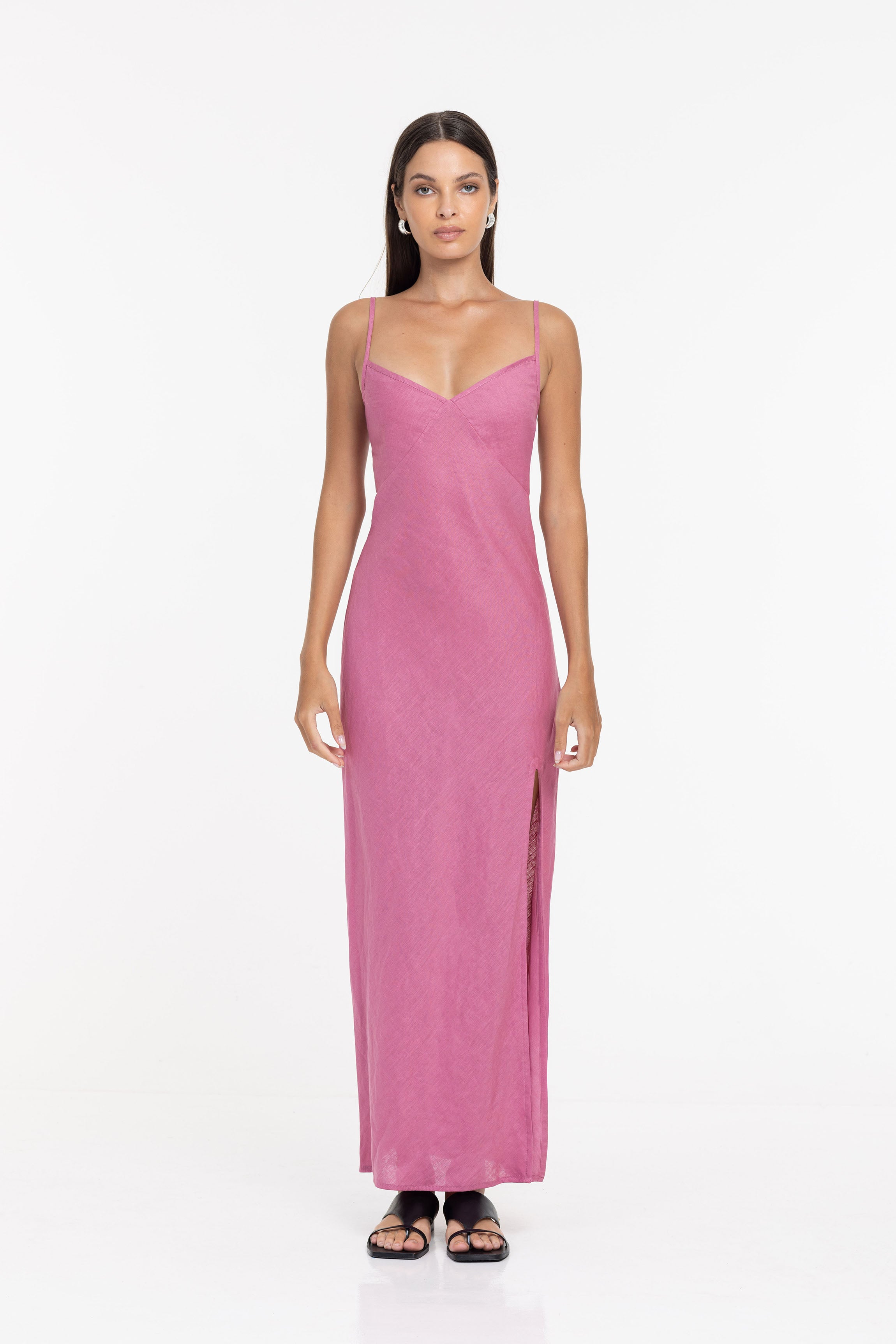Bound By Heart Dress - Deep Rosewater