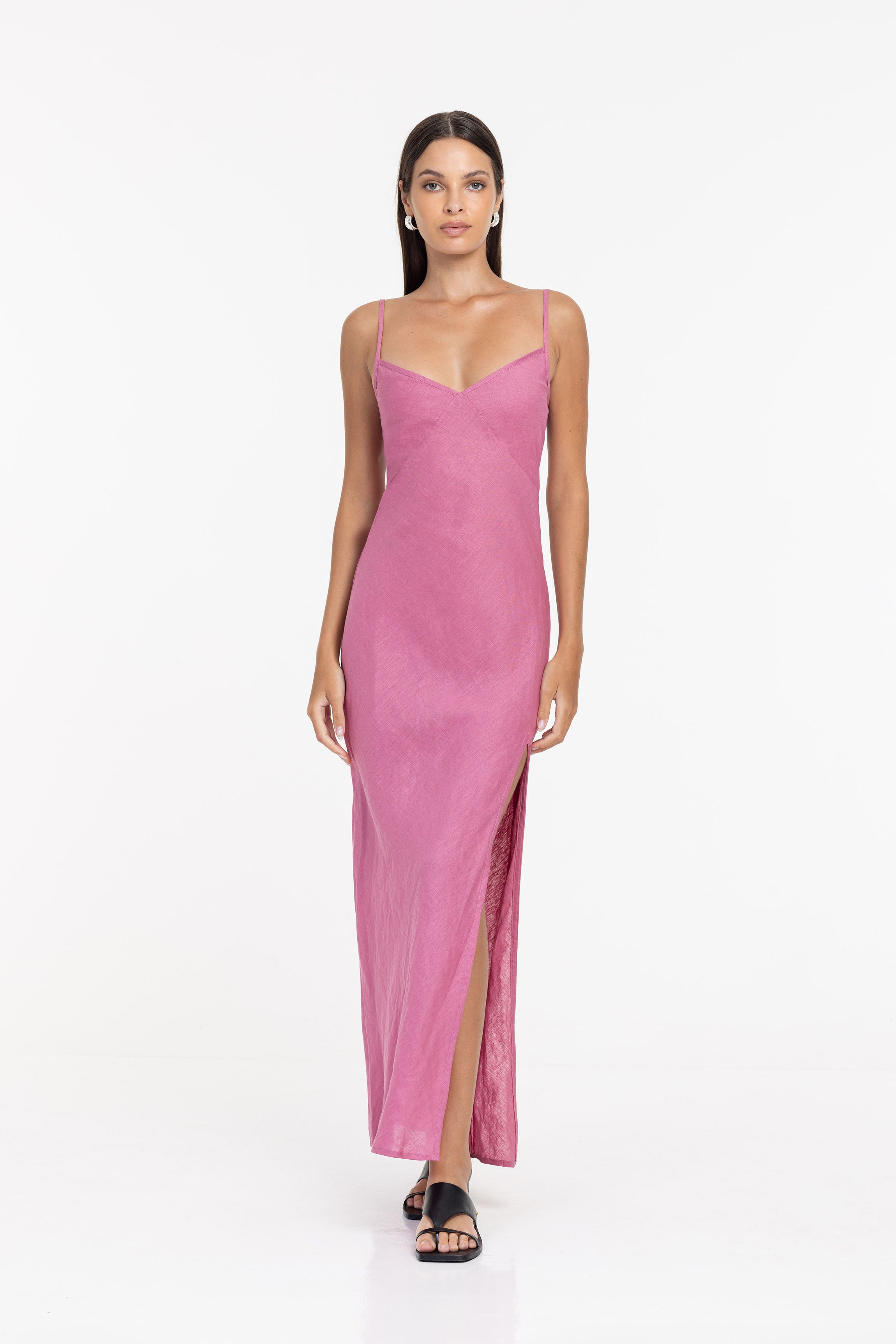 Bound By Heart Dress - Deep Rosewater