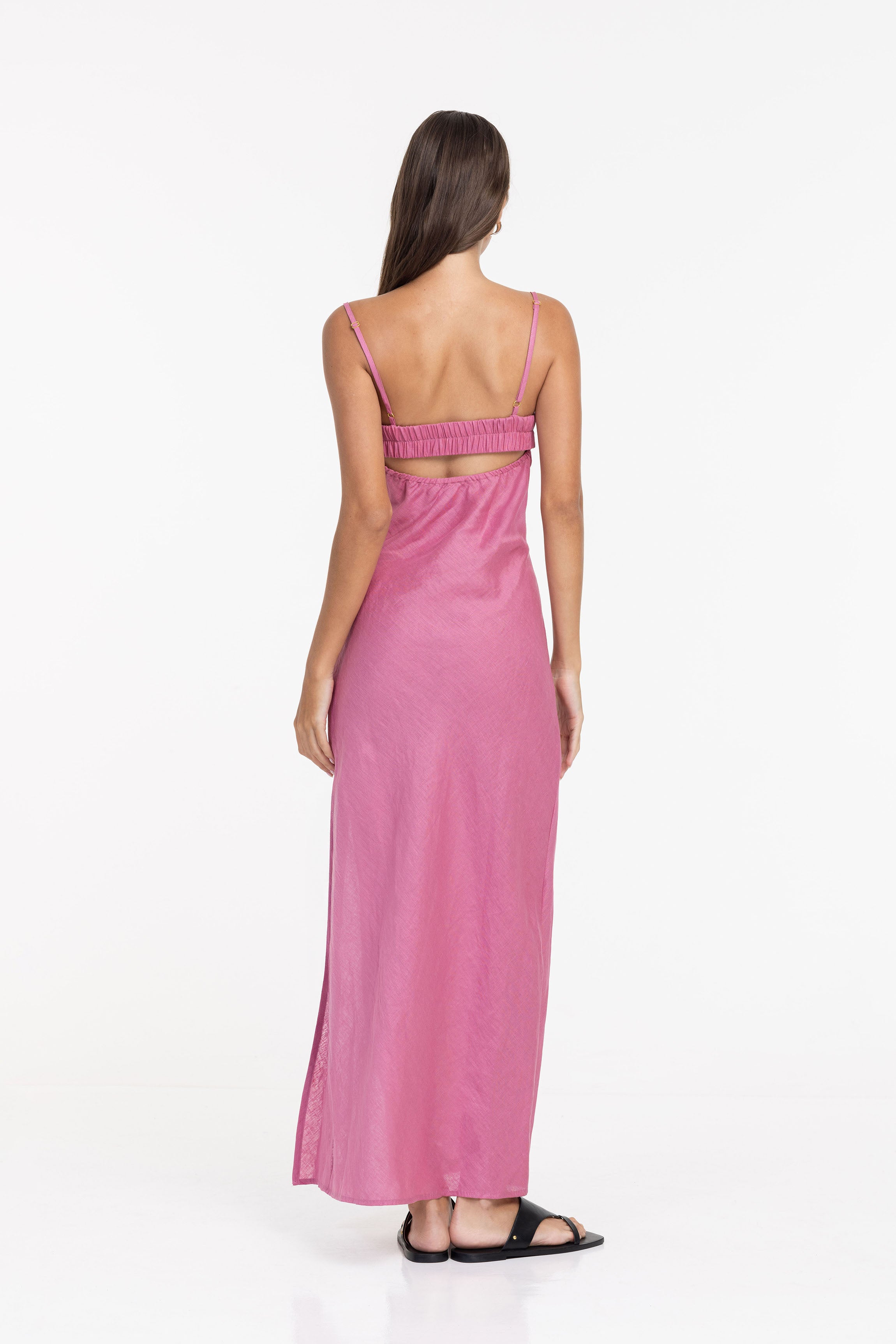 Bound By Heart Dress - Deep Rosewater