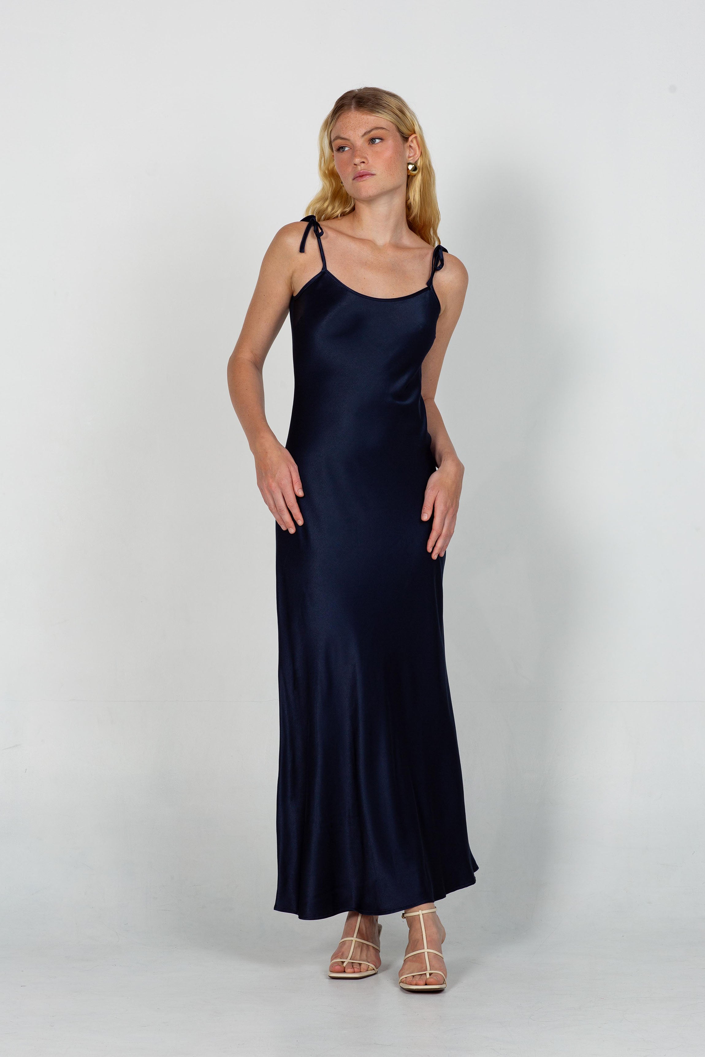 Bow Slip Maxi - Navy