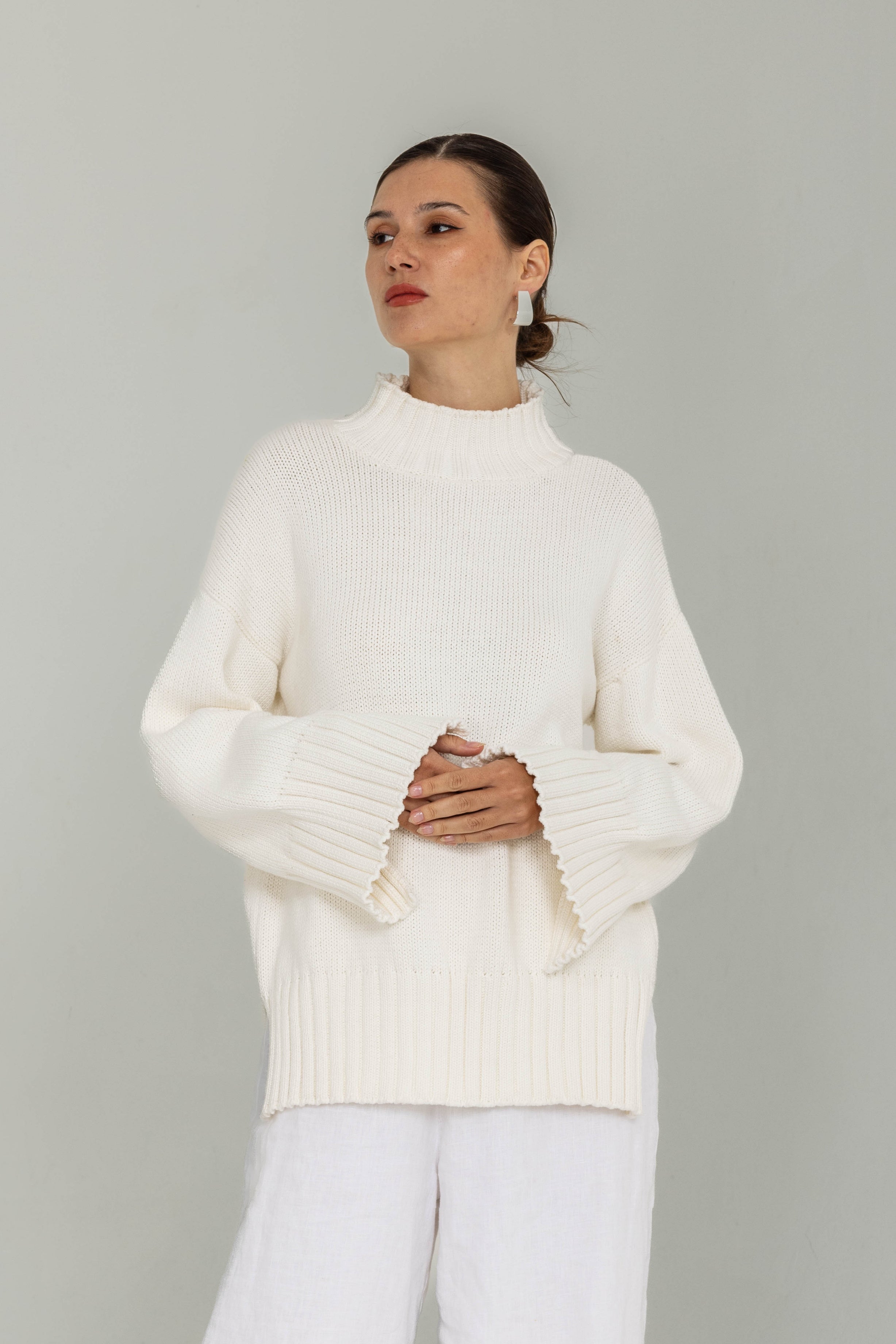 Bring It Back Jumper - White