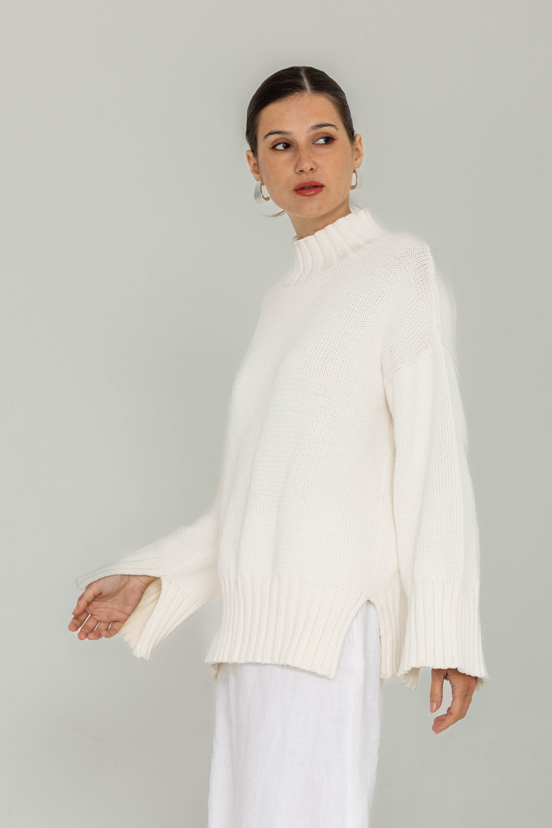 Bring It Back Jumper - White