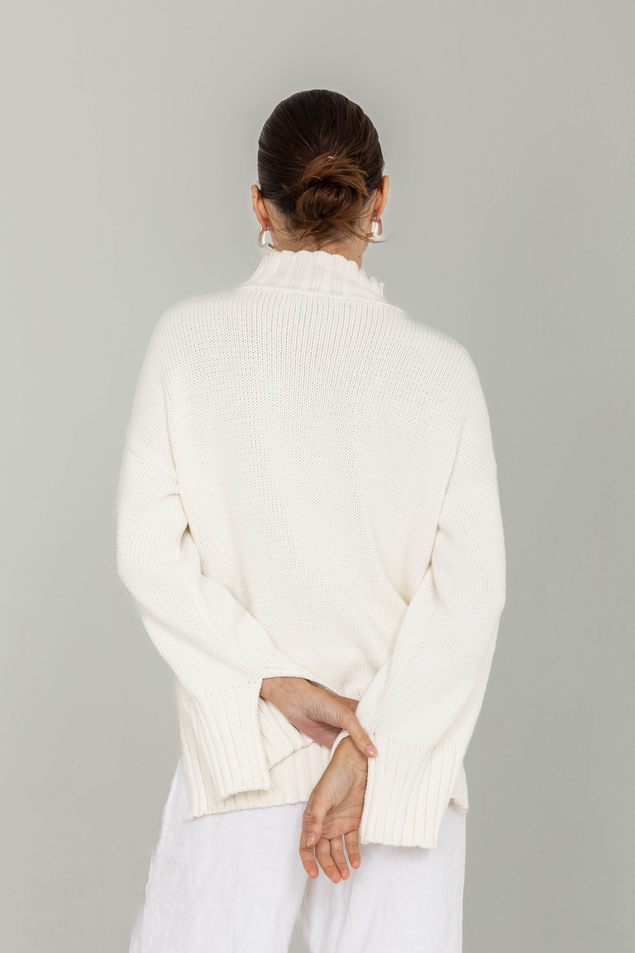Bring It Back Jumper - White