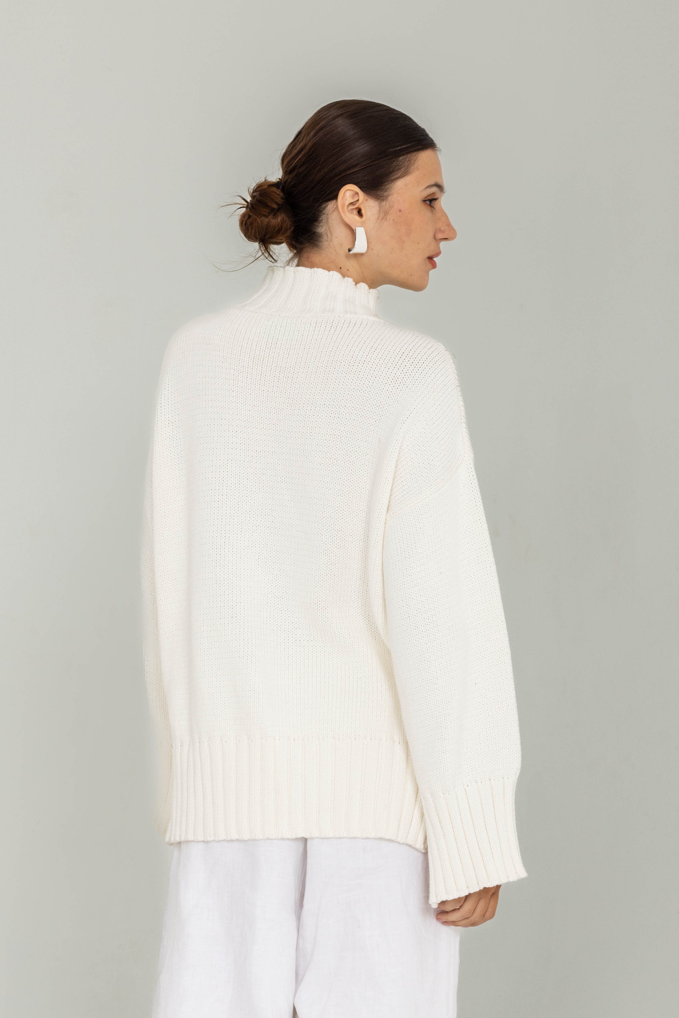 Bring It Back Jumper - White