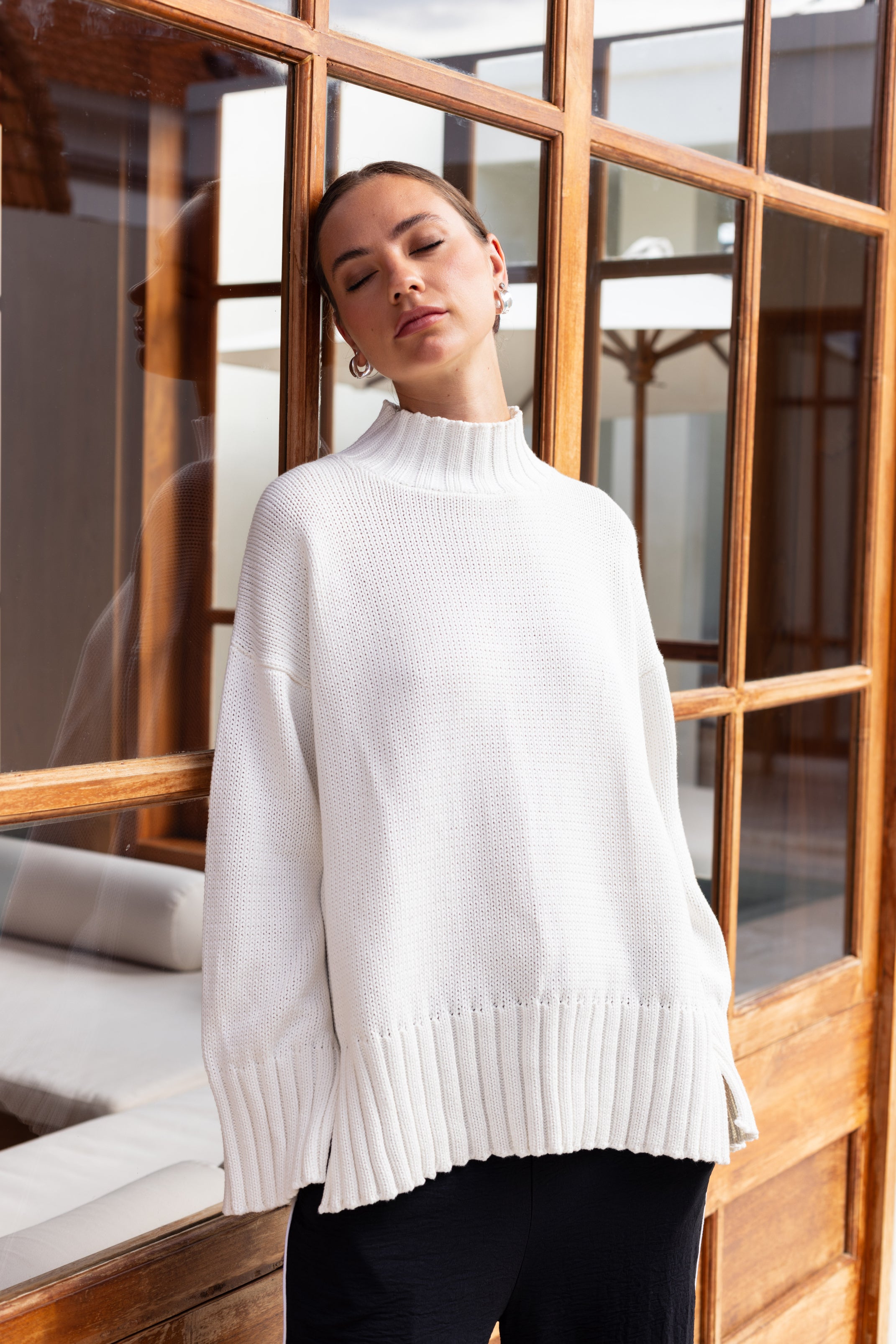 Bring It Back Jumper - White