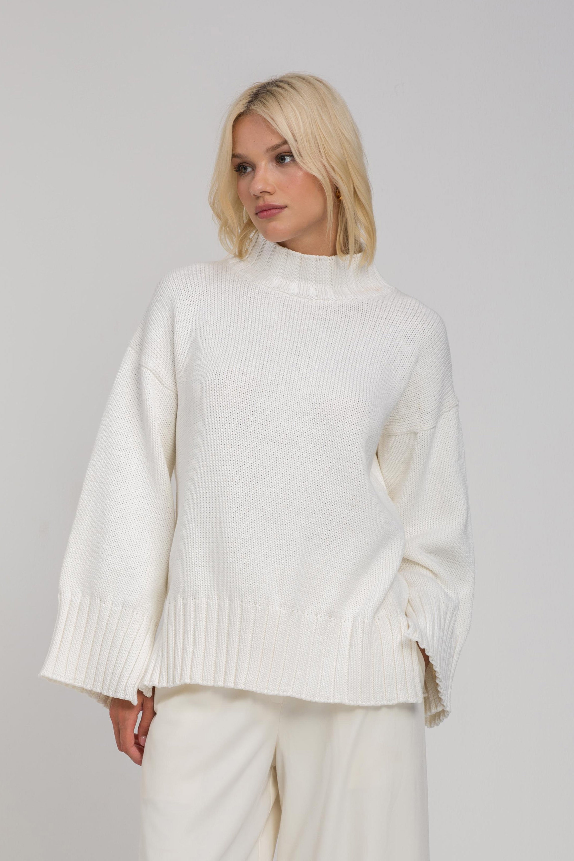 Bring It Back Jumper - White
