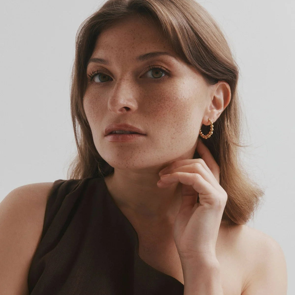 Castel & Co - Bubble Hoops - Gold