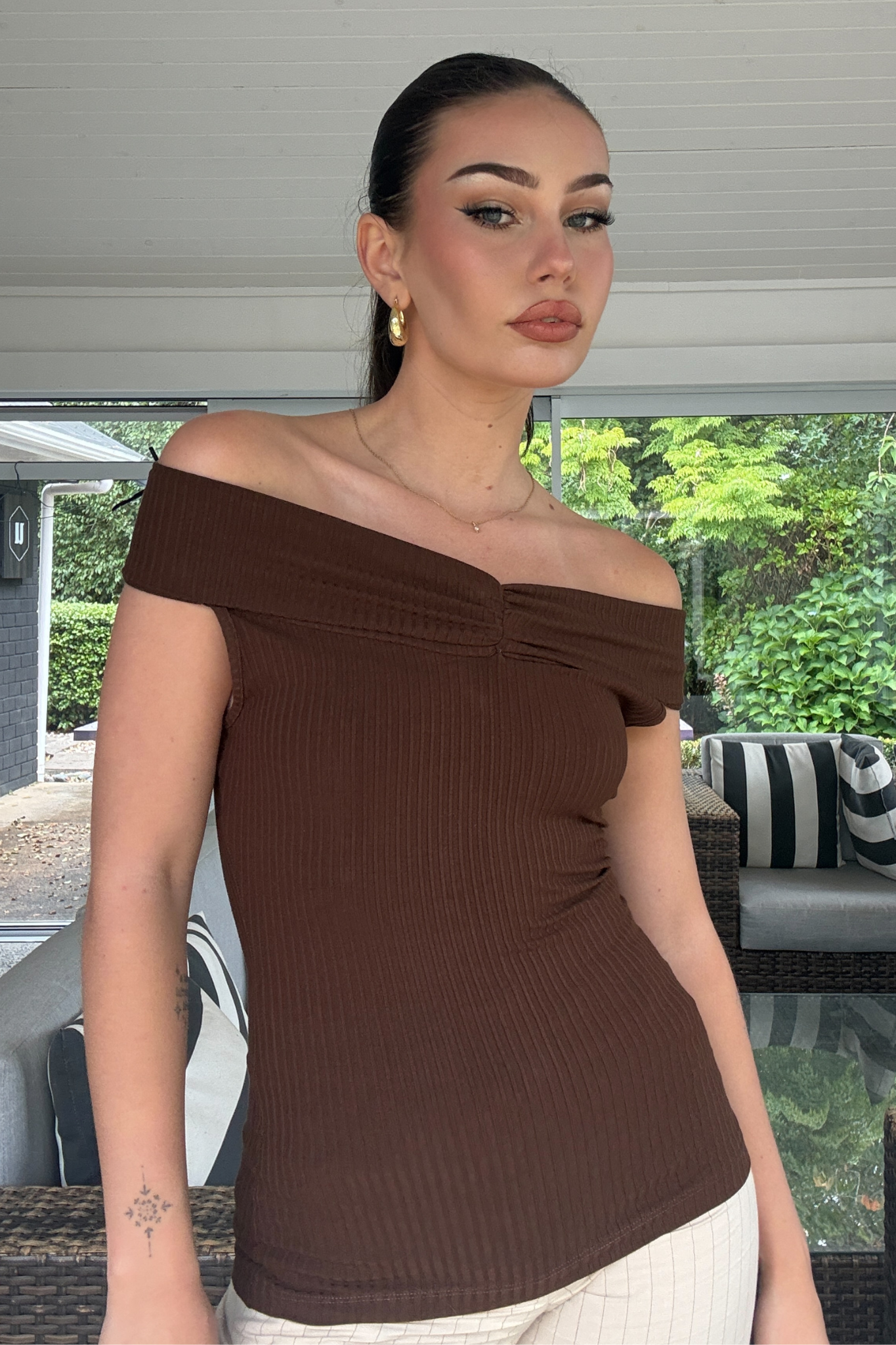 Butterfly Feelings Top - Chocolate