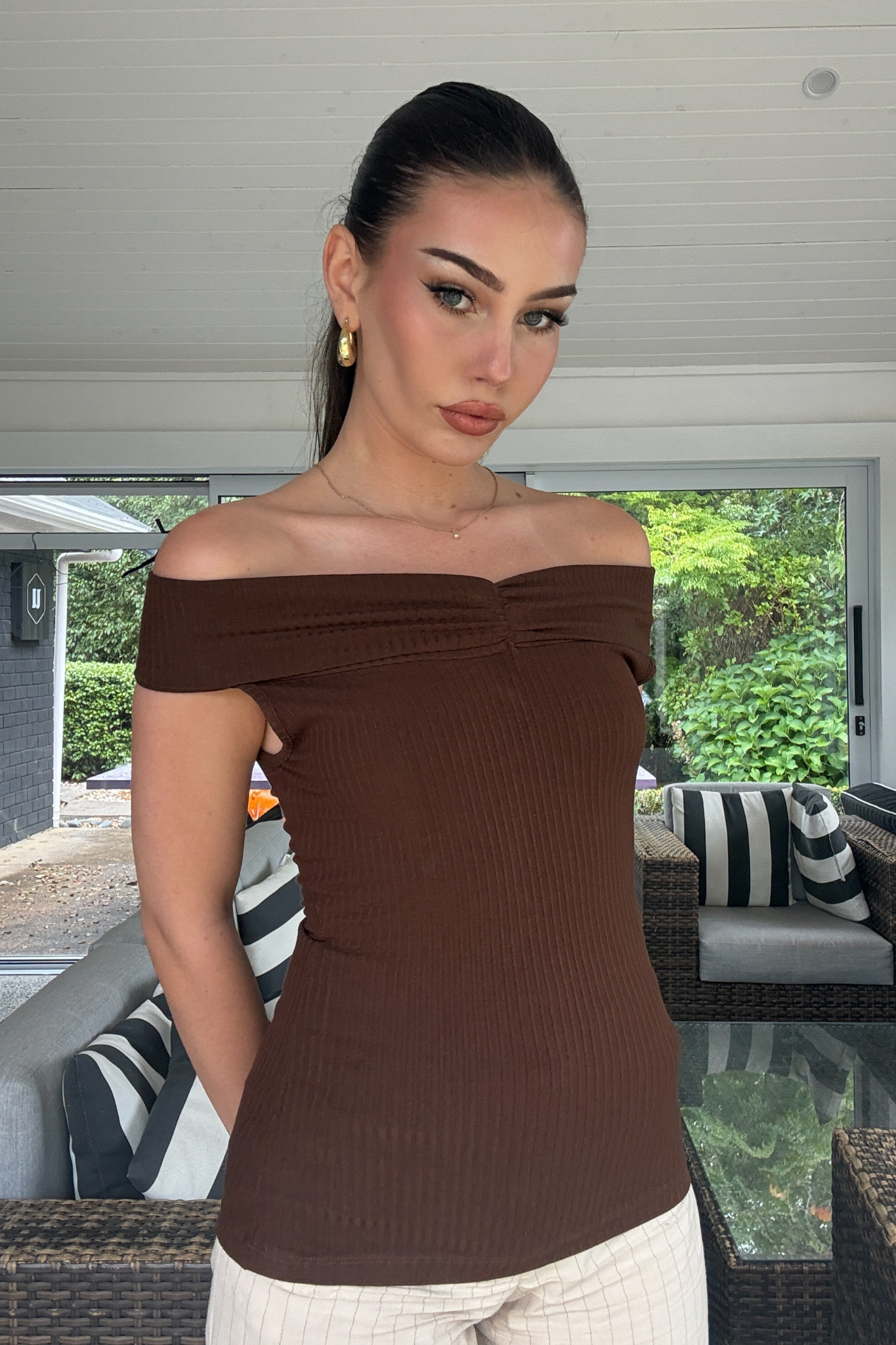 Butterfly Feelings Top - Chocolate