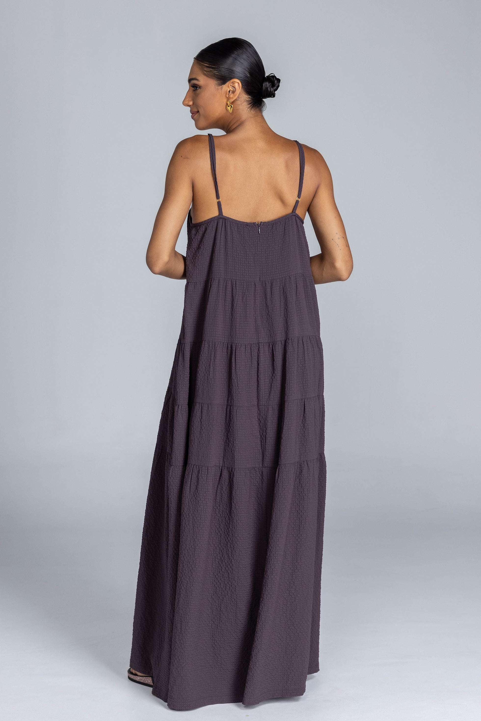 Carmen Dress - Deep Brown