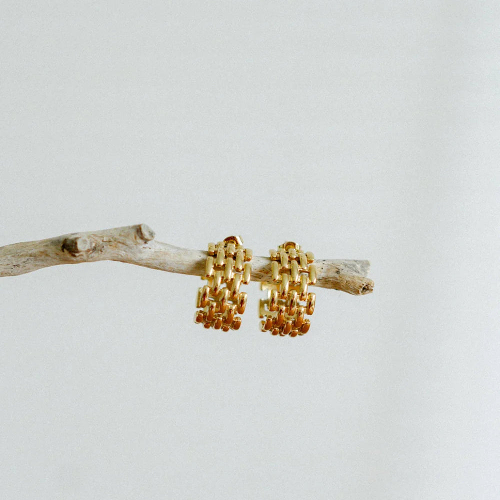 Castel & Co - Chain Earrings - Gold