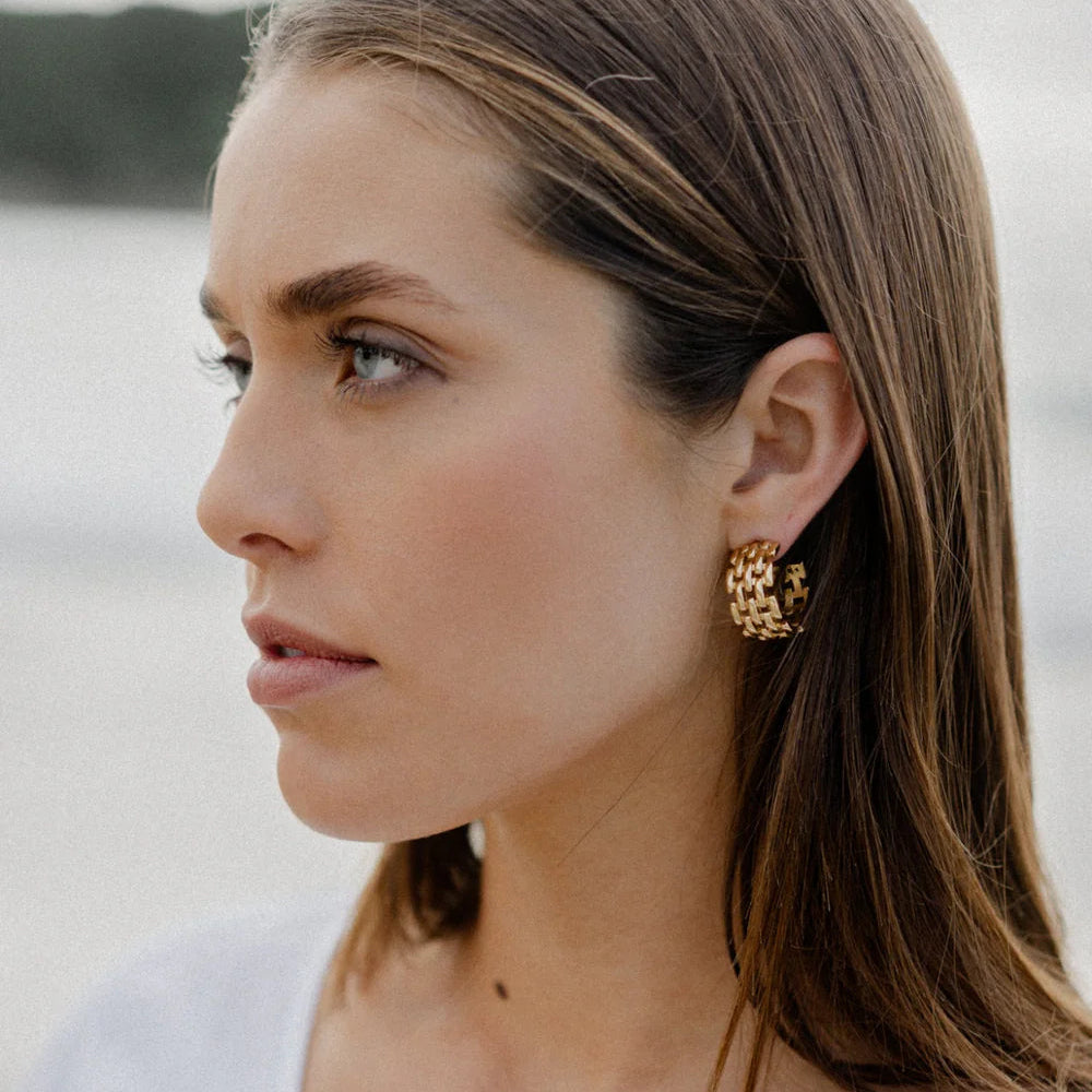 Castel & Co - Chain Earrings - Gold