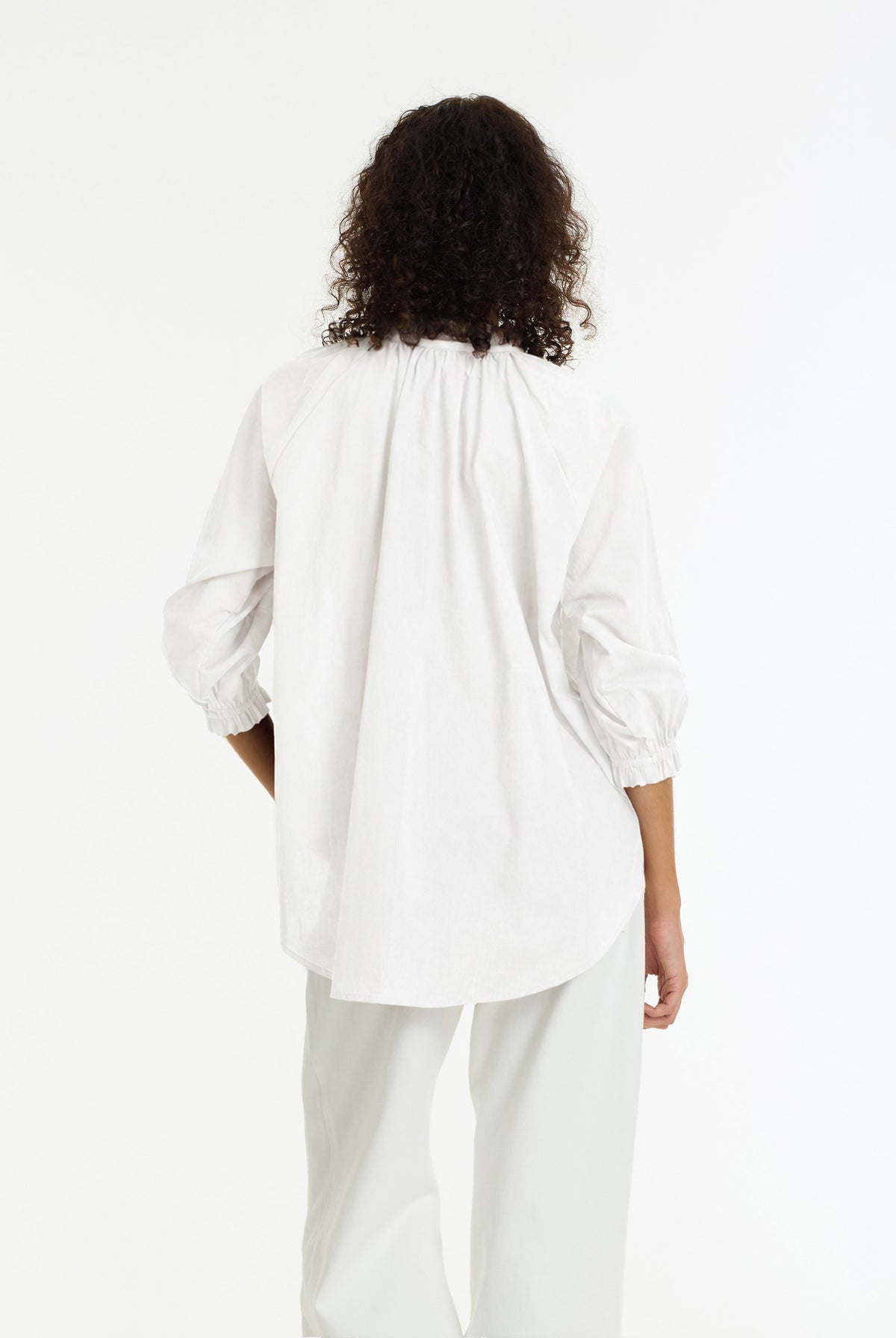 Charlotte Cotton Voile Top | White | PRE-ORDER