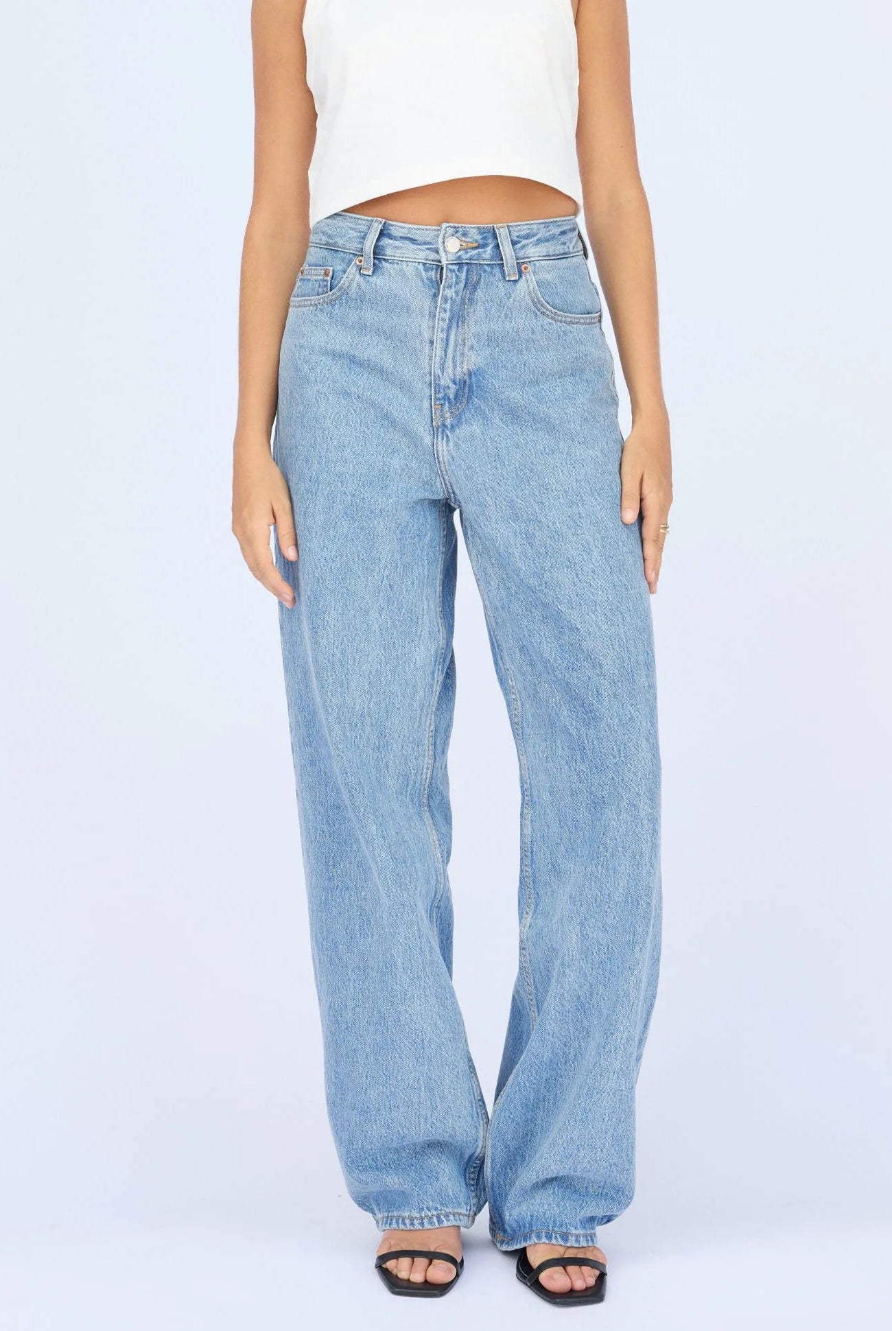 Dr Denim - Donna Baggy Jeans - Stream Sky Retro