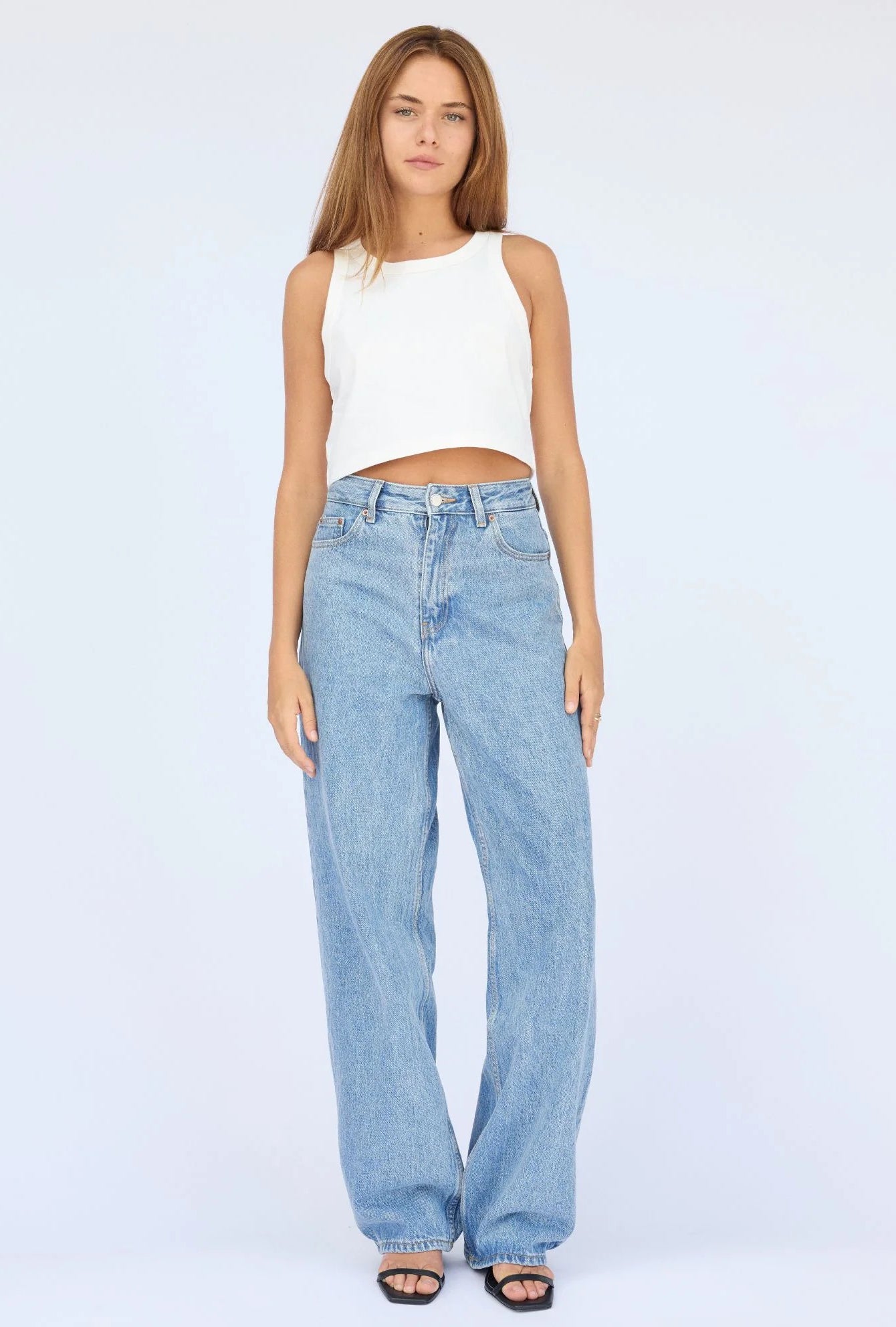 Dr Denim - Donna Baggy Jeans - Stream Sky Retro