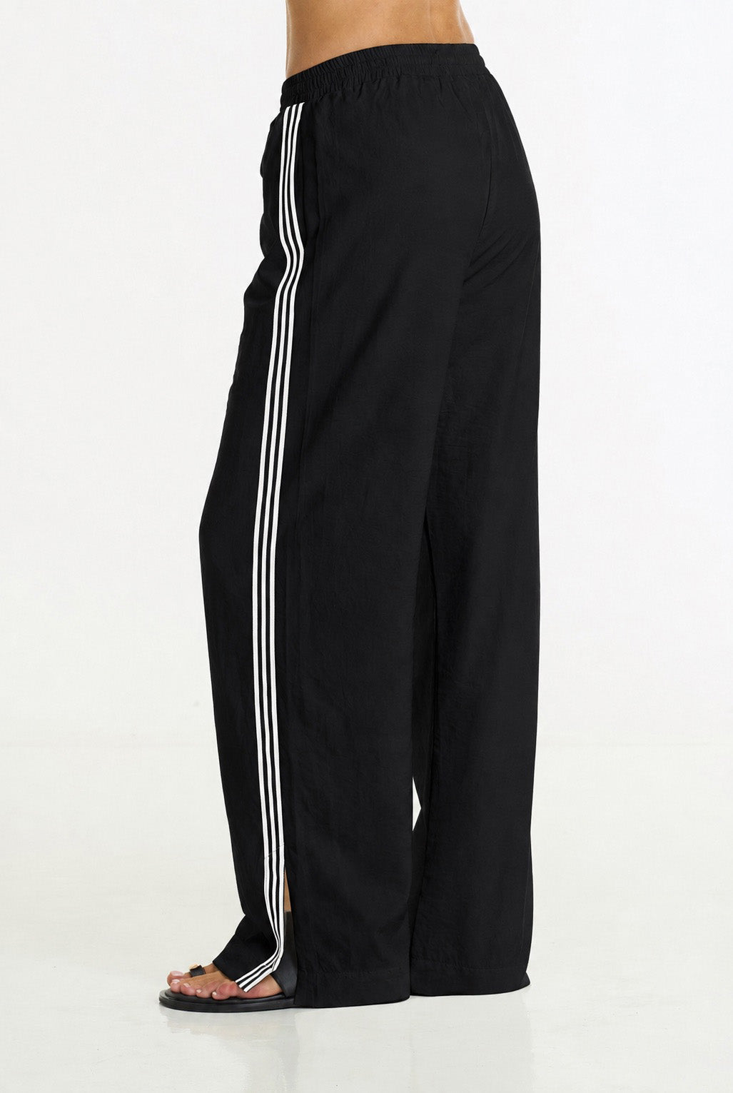 Diego Side Stripe Pant | Black/White