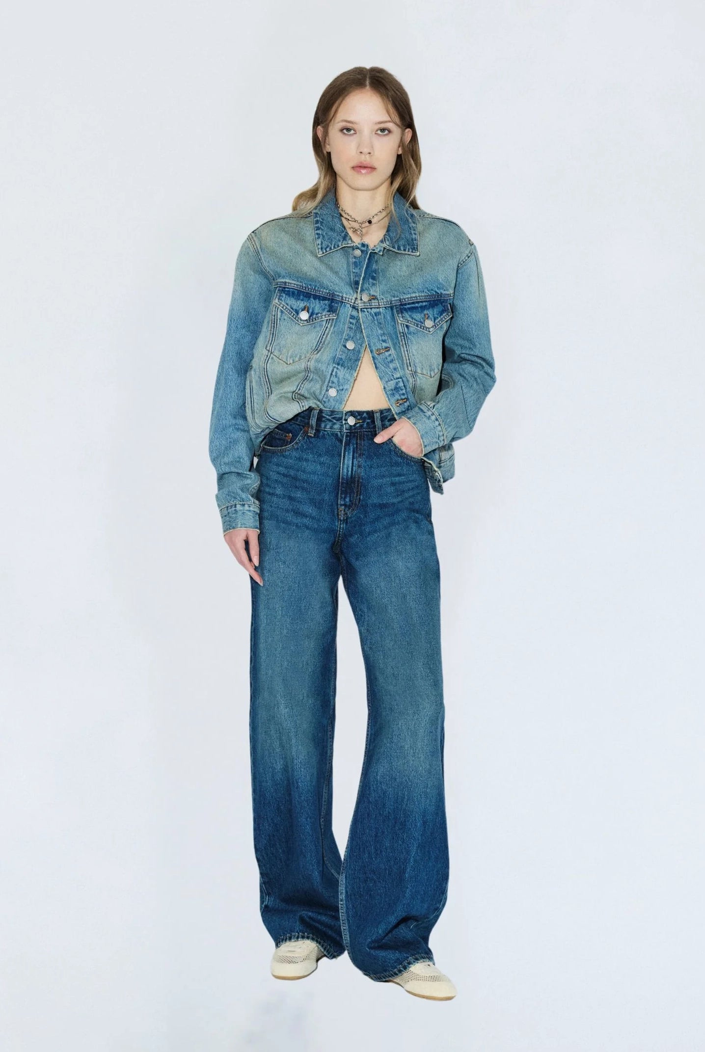 Dr Denim - Donna High Relaxed Jeans - Stream Dark Fage Vintage