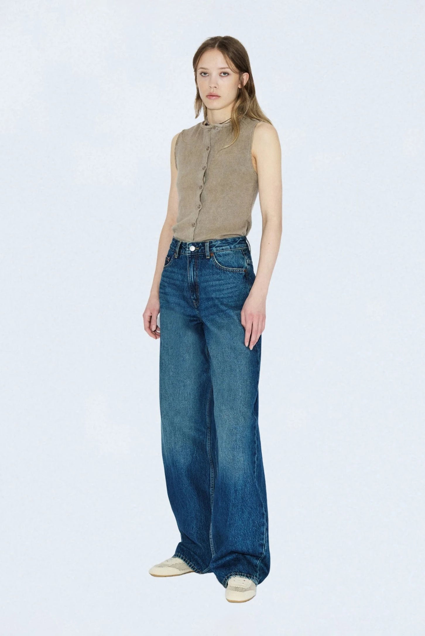 Dr Denim - Donna High Relaxed Jeans - Stream Dark Fage Vintage
