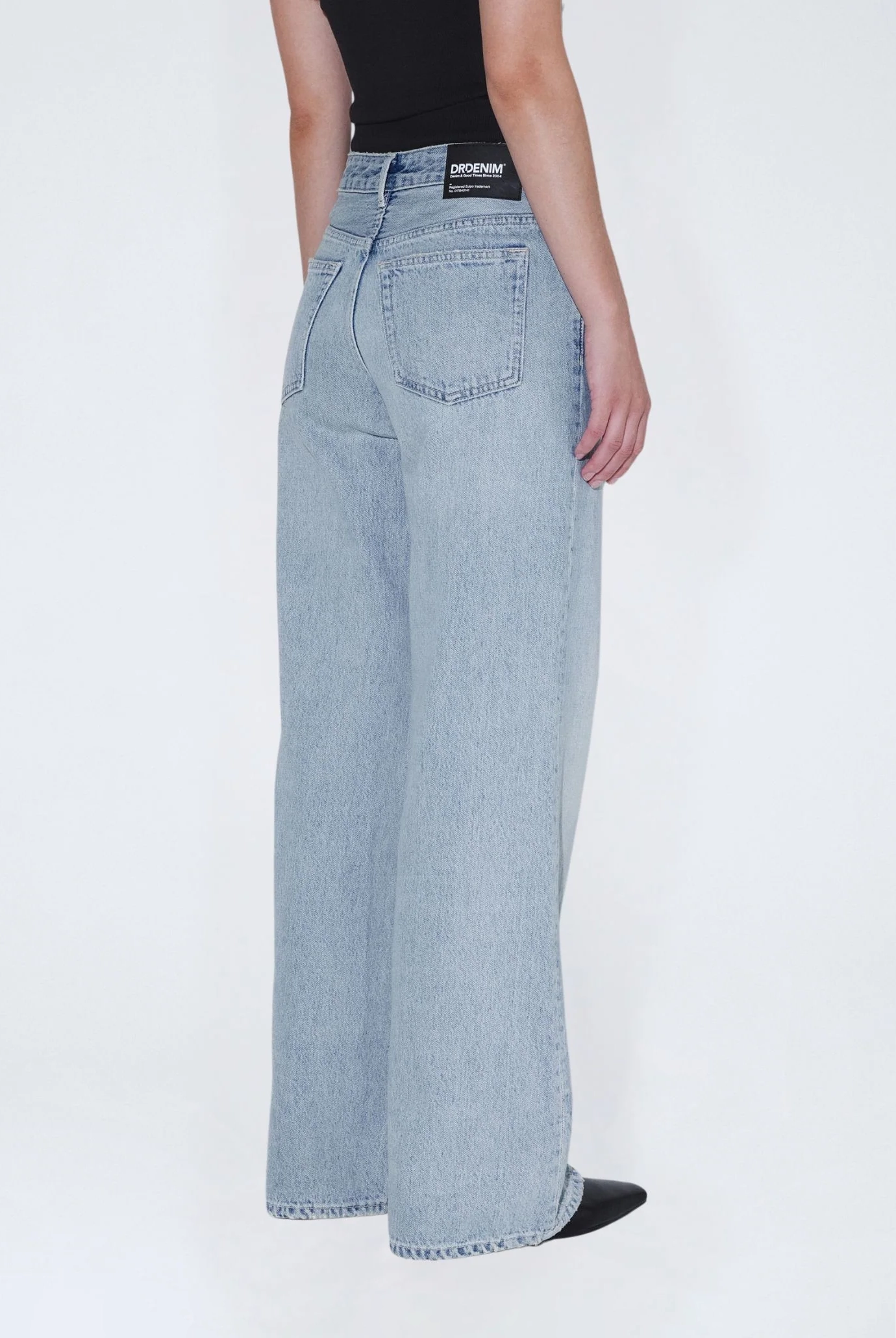Dr Denim - Rhue Low Wide Jeans - Drift Pale Used