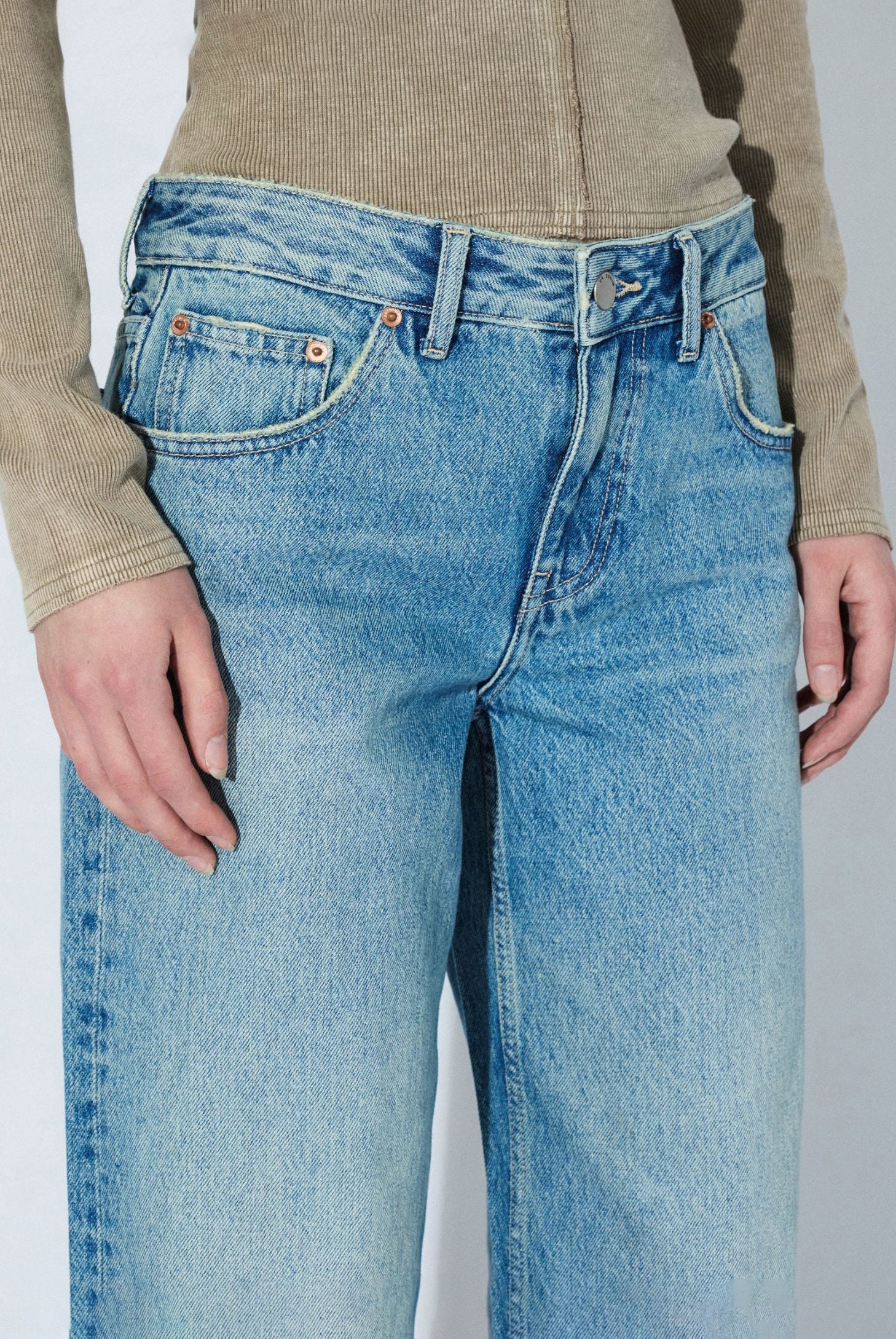 Dr Denim - Rhue Low Wide Jeans - Drift Sky Used
