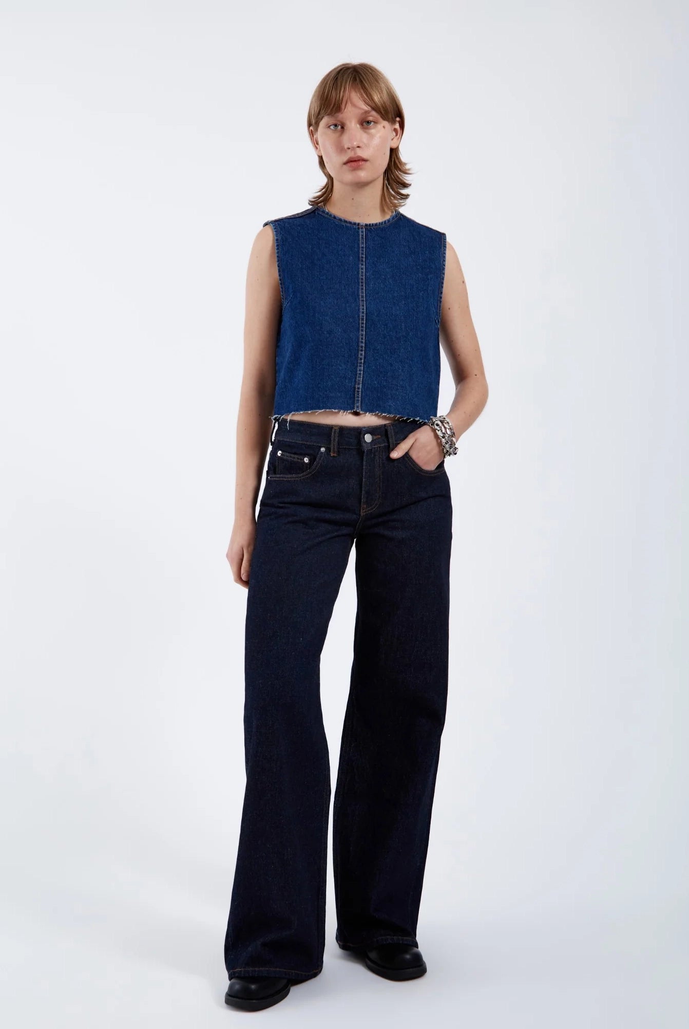 Dr Denim - Rhue Wide Jeans - Stream Rinse
