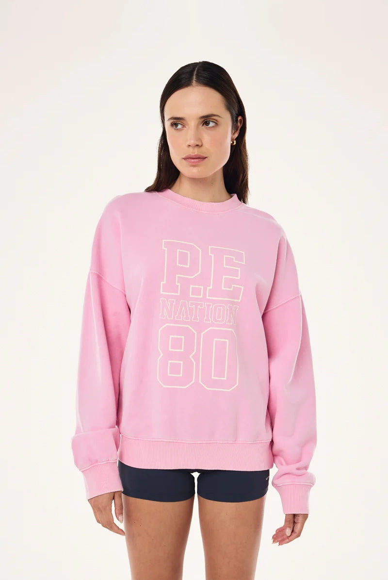 P.E Nation - Elysian Sweat - Washed Prism Pink